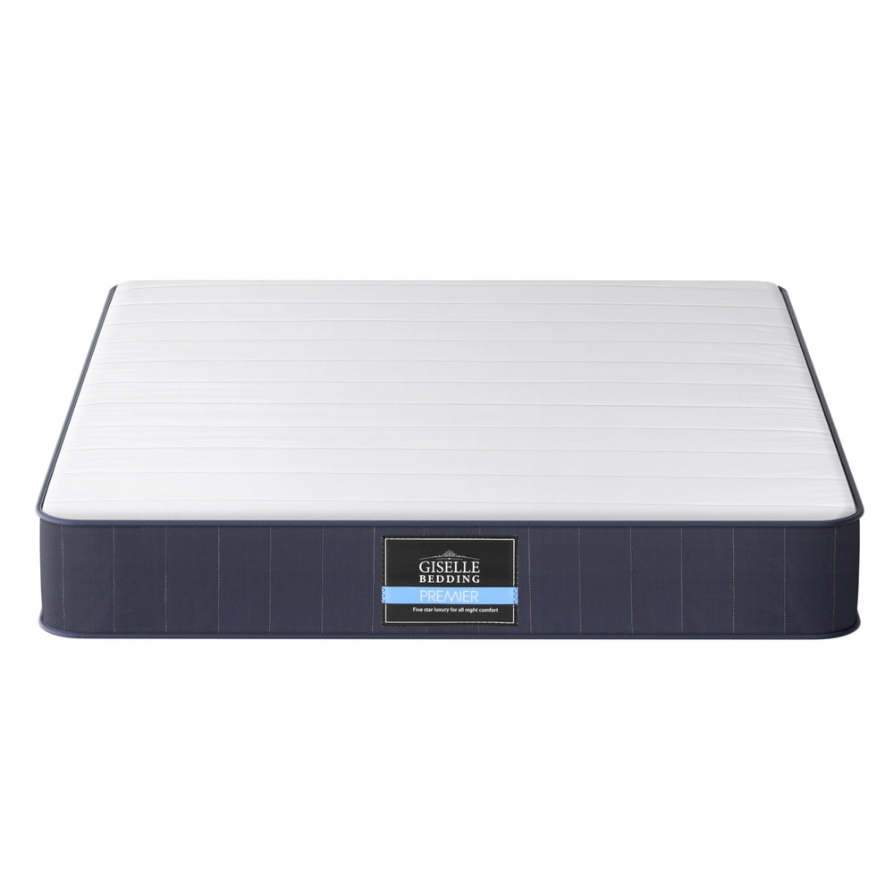 20cm King Size Pocket Spring Mattress - Medium Firm Support for Back Pain Relief - Perfect for Master Bedroom, Guest Room & Dorm Use