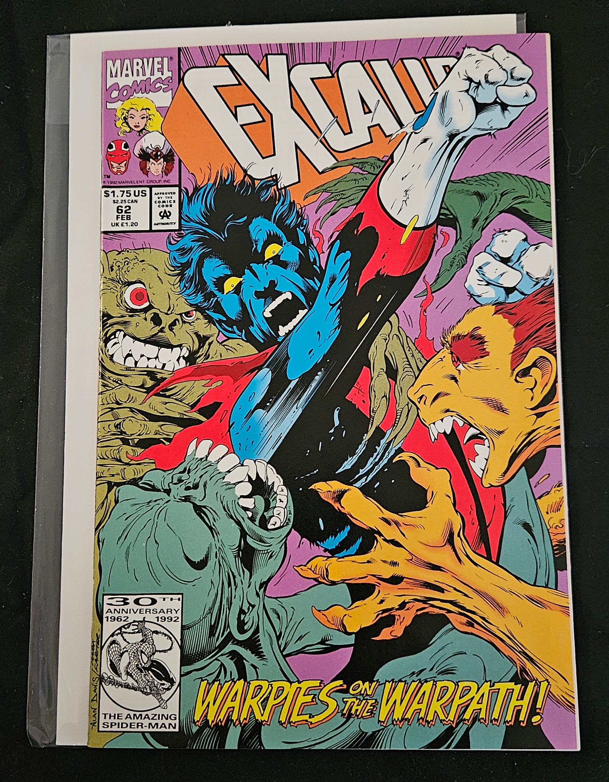 Marvel Comic Book Excalibur #62 (May 1993) - Back to Basics Storyline - Near Mint Condition - UPC 071486017717 | Collectible Comic for Marvel Fans & Comic Book Enthusiasts
