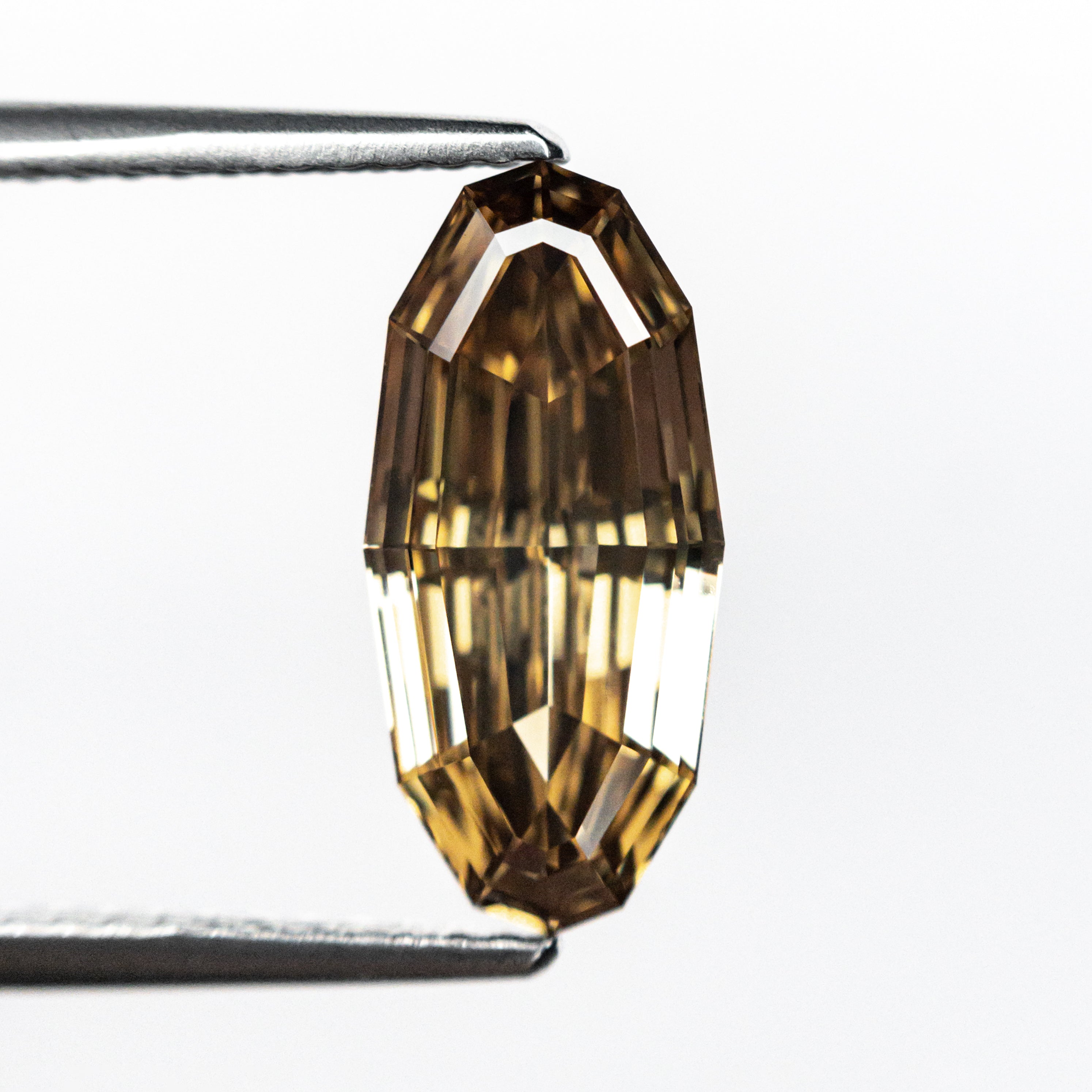 2.02ct GIA Certified VVS1 Fancy Yellow Brown Oval Step Cut Diamond (13.01x6.09x3.28mm) - Geo 26179 01 - Perfect for Engagement Rings & Luxury Jewelry