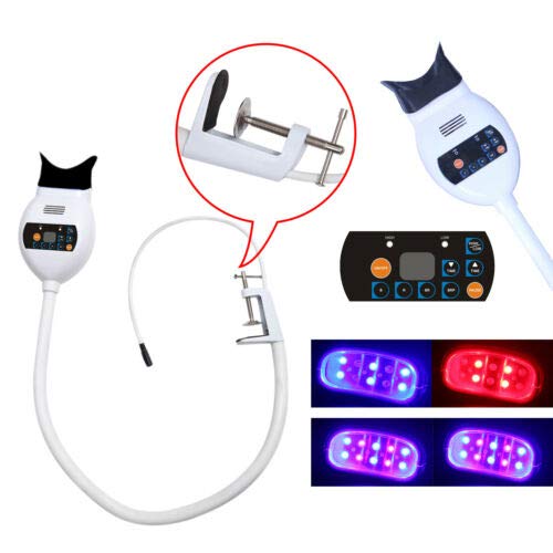 8PCS LED Teeth Whitening Kit with 3 Color Light Modes - Accelerates Dental Bleaching for Brighter Smile | Perfect for Home Use & Professional Dental Care