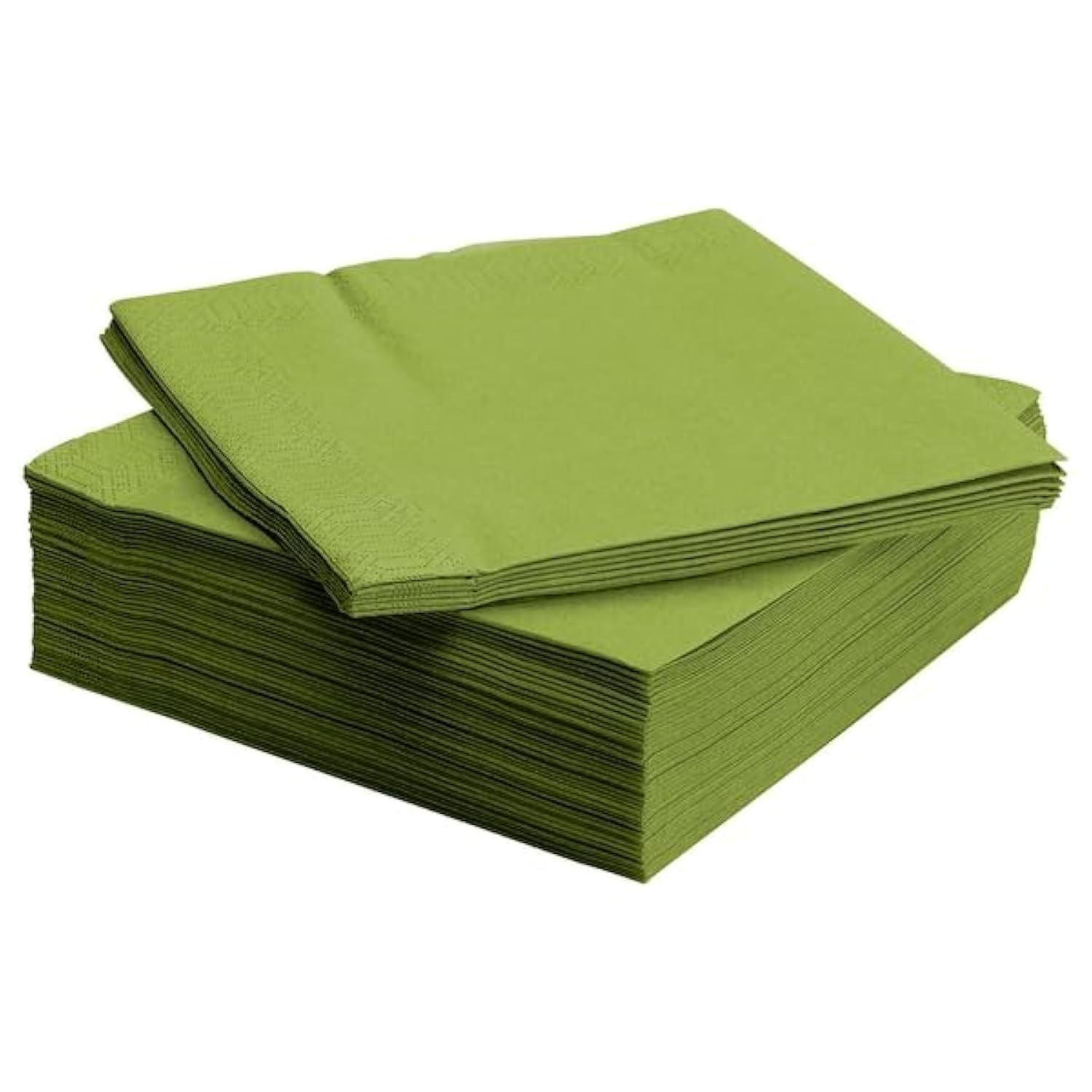 IKEA FANTASTISK Paper Napkins - 40x40cm Medium Green Eco-Friendly Disposable Napkins for Parties, Picnics & Everyday Dining