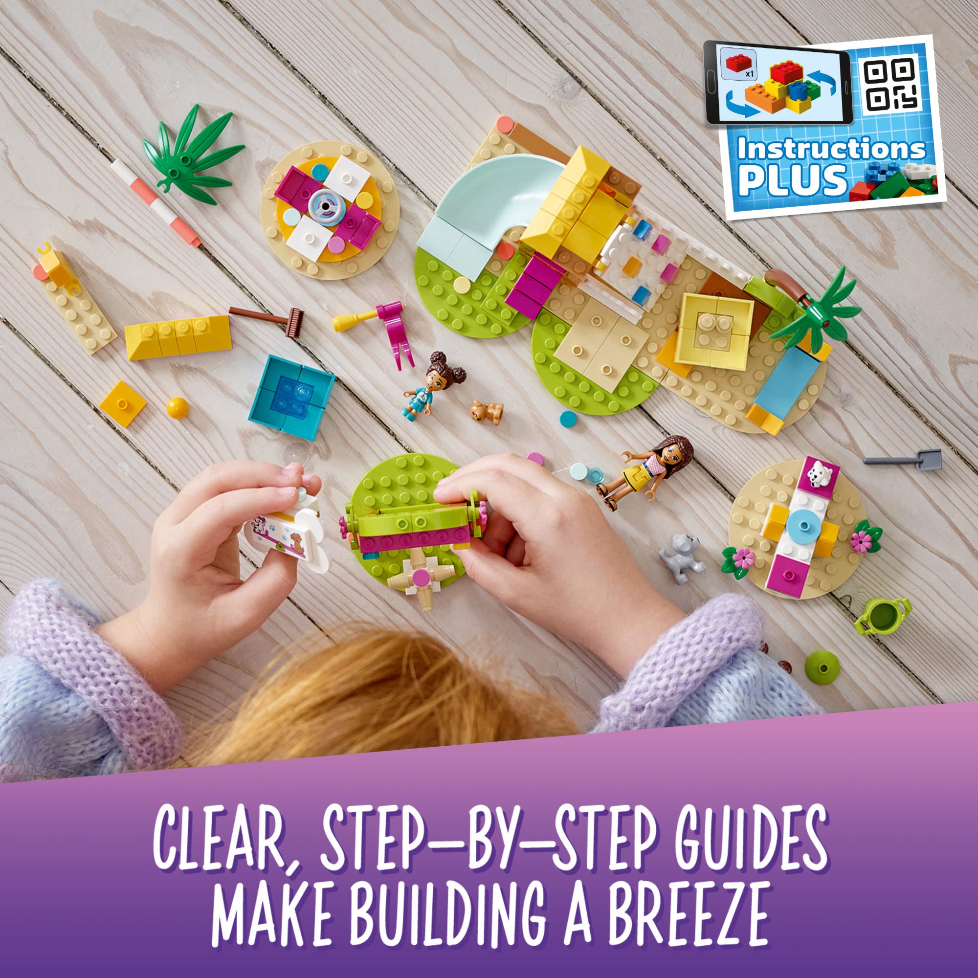 LEGO Friends Pet Playground 41698 Building Kit – 210-Piece Animal Playset with Andrea & 3 Dog Toys | Creative STEM Toy & Birthday Gift for Kids Ages 5+ | Encourages Imagination & Role Play | Perfect for Playdates, Indoor Fun & Educational Activities