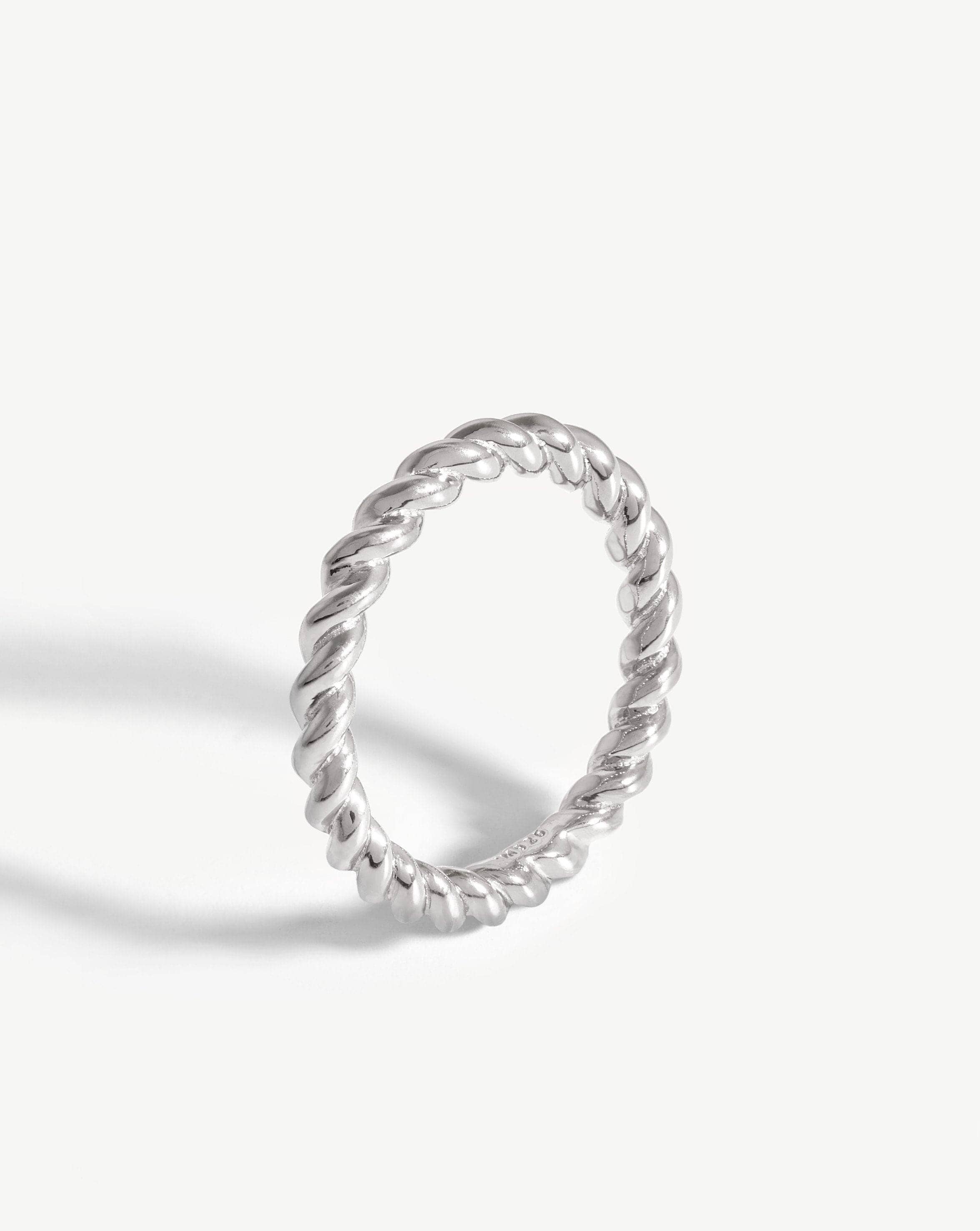 Lasso Stacking Ring | Sterling Silver Stackable Ring for Women | Perfect for Layering & Everyday Wear