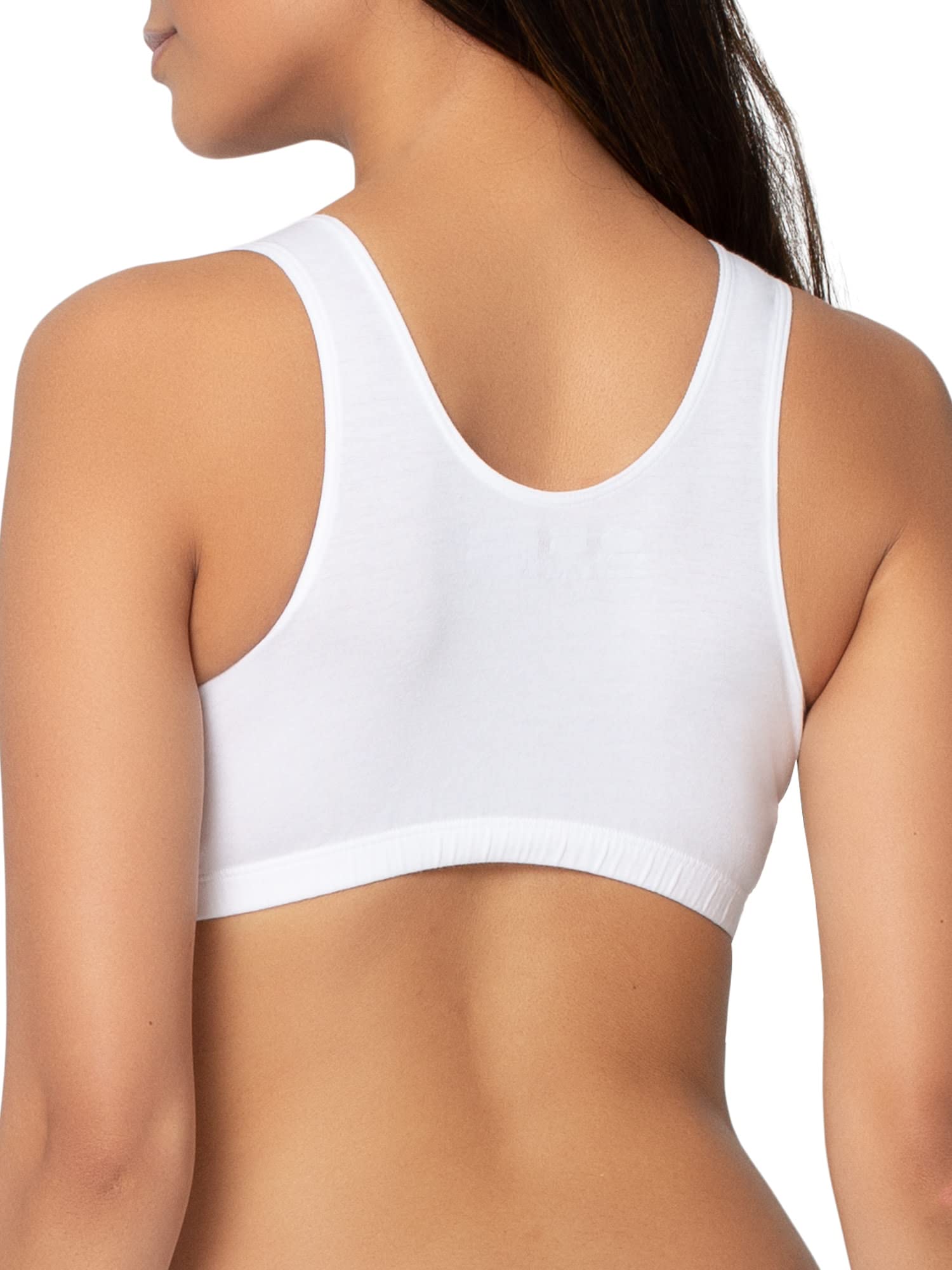 Fruit of the Loom Women's Cotton Tank Bra - Ultra Soft, Breathable & Comfortable for Everyday Wear, Yoga, Gym & Lounge