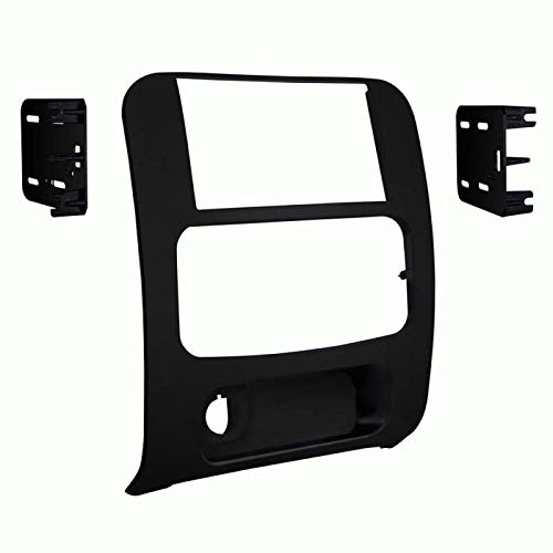 2002-2007 Jeep Liberty Double Din Car Stereo Dash Kit - Matte Black Trim Bezel for Aftermarket Radio Installation | Perfect for Upgrading Your Vehicle's Audio System