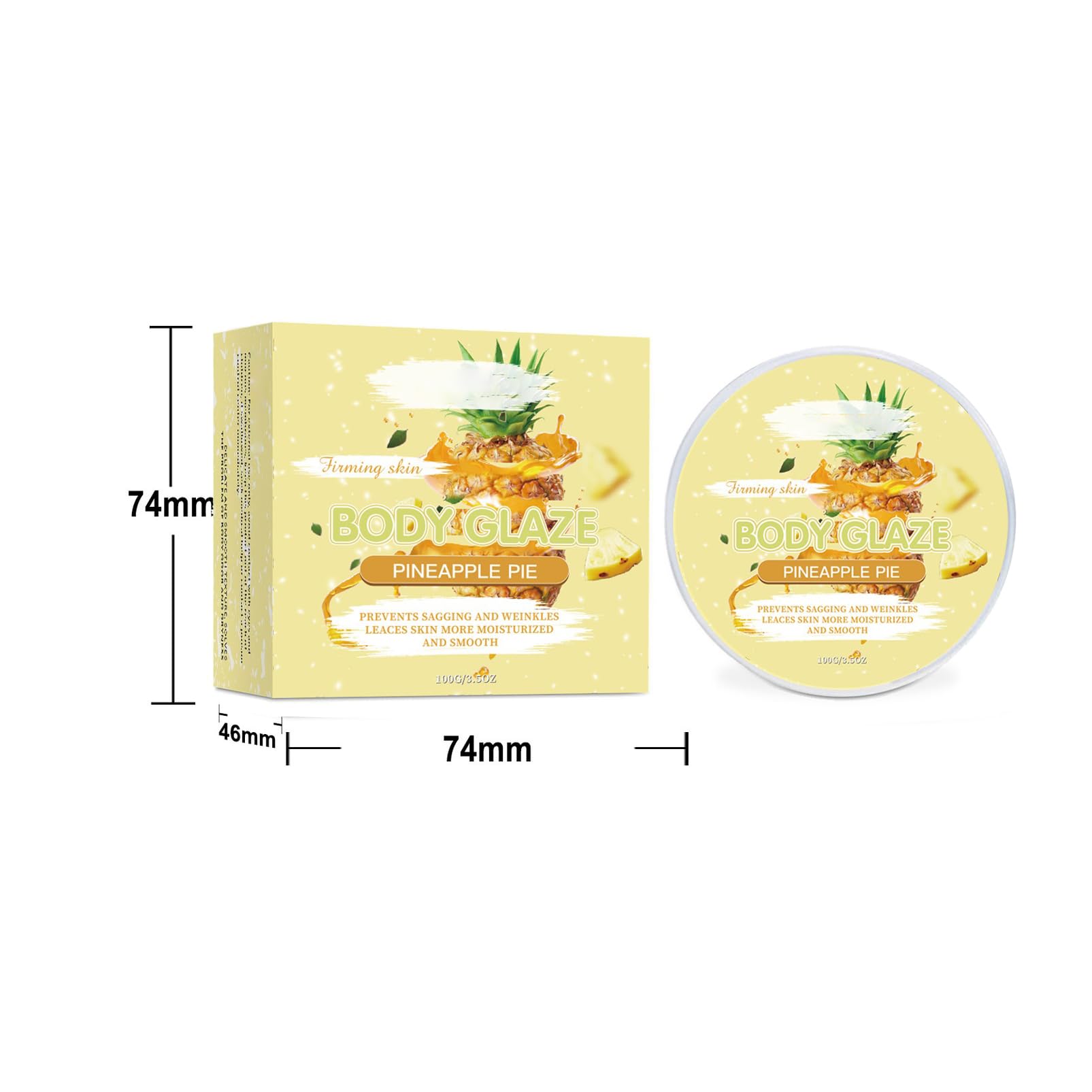 Body Glaze Body Butter Donut 3.5 oz - Deeply Moisturizing Cream for Dry Skin - Hydrating & Nourishing Body Butter for Women - Perfect for Daily Skincare & Post-Shower Hydration (E Set)