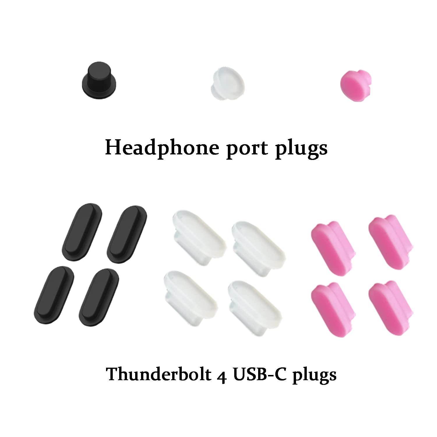 i-Tensodo 15 Pcs Silicone Anti Dust Plugs Covers for MacBook Pro 13