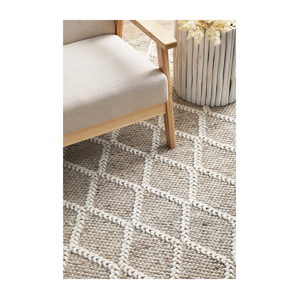 Premium Huxley Handwoven Natural Jute Rug - Soft & Durable for Living Room, Bedroom, or Nursery Decor