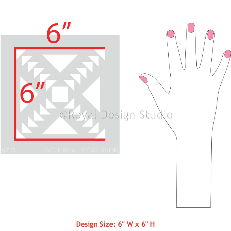 Concrete Quilt Tile Stencil - DIY Cement Floor & Wall Stenciling Kit for Home Decor - Perfect for Patios, Basements, and Garage Floors
