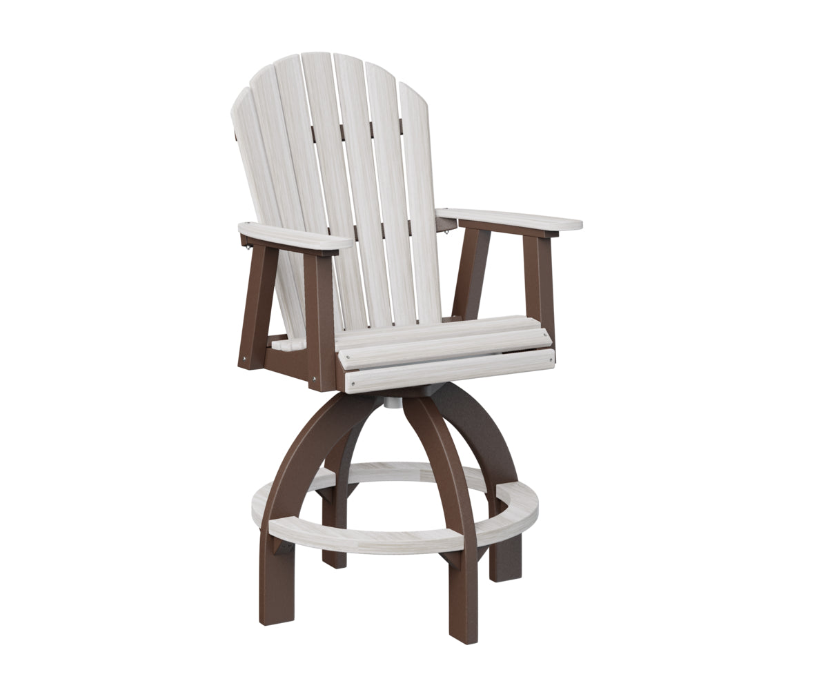 Berlin Gardens Comfo Back Swivel Bar Chair - Adjustable Height Counter Stool for Kitchen Island, Breakfast Nook & Home Bar - Comfortable Swivel Seat with Back Support