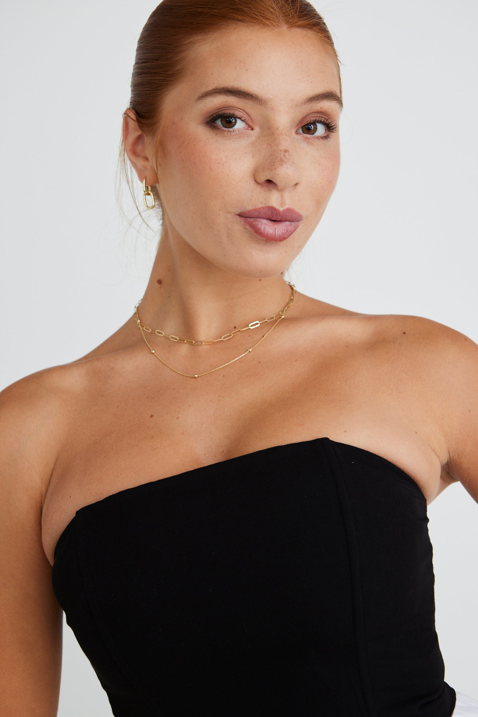 Black Crepe Bustier Top for Women - Elegant Corset Style Blouse for Evening Wear & Date Night Outfits