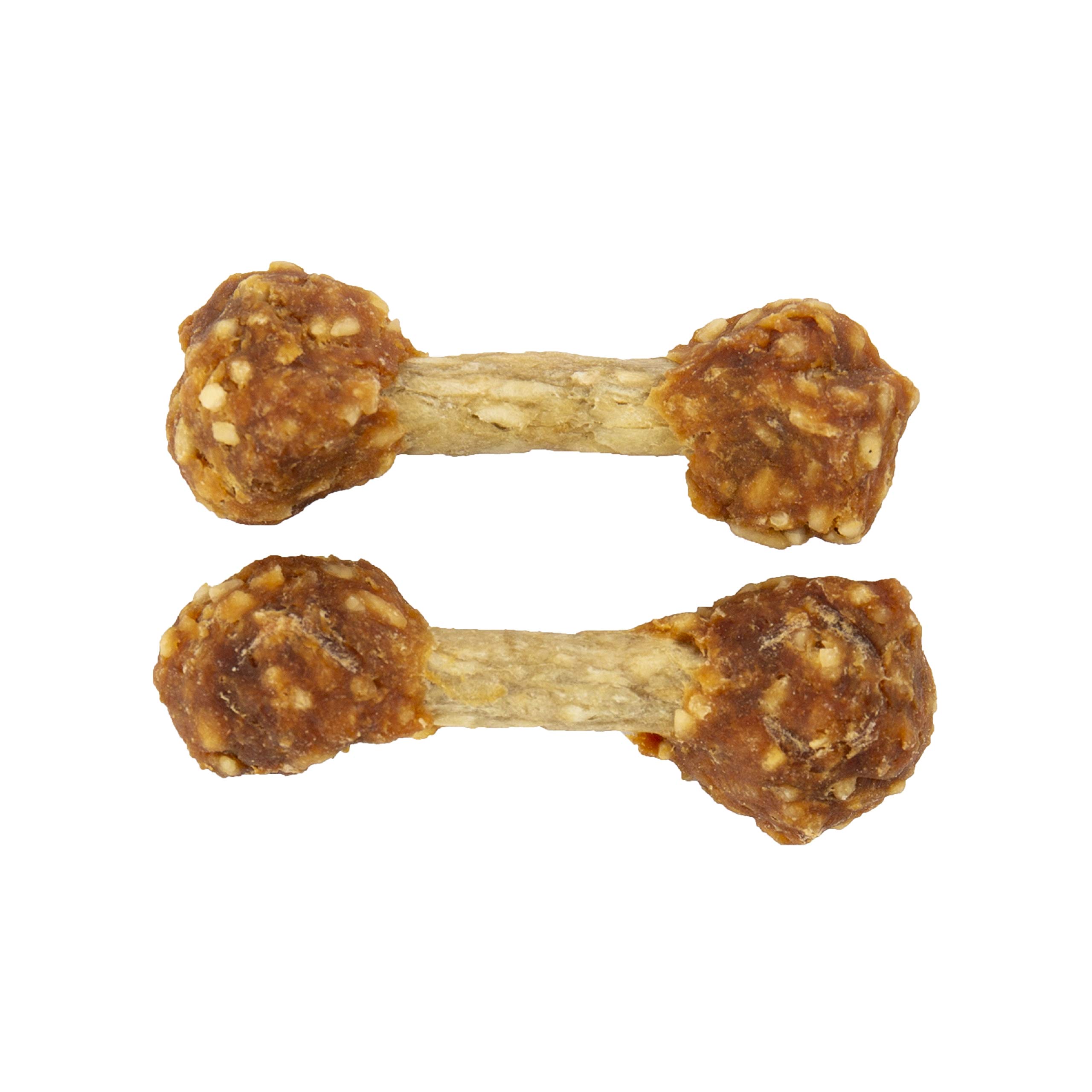 Good 'n' Fun Chicken Flavored Dumbbell Dog Chews 4oz - Natural Rawhide Treats for Small Breeds - Perfect for Training Rewards & Dental Health