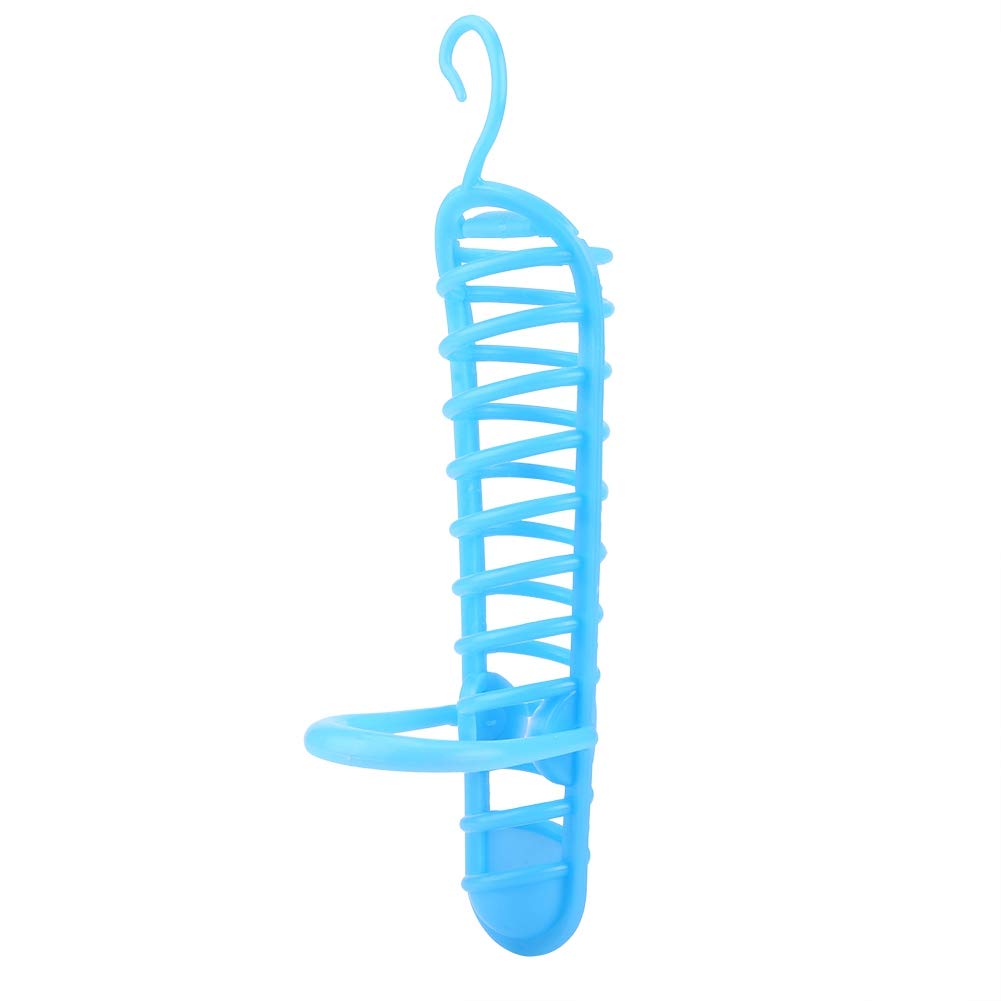 Blue Parrot Feeder Basket - Hanging Millet Holder for Birds, Food & Fruit Feeding Perch Stand - Durable Hollow Basket for Vegetables & Seeds - Perfect for Parrots, Cockatiels & Small Birds (Cage Accessory)