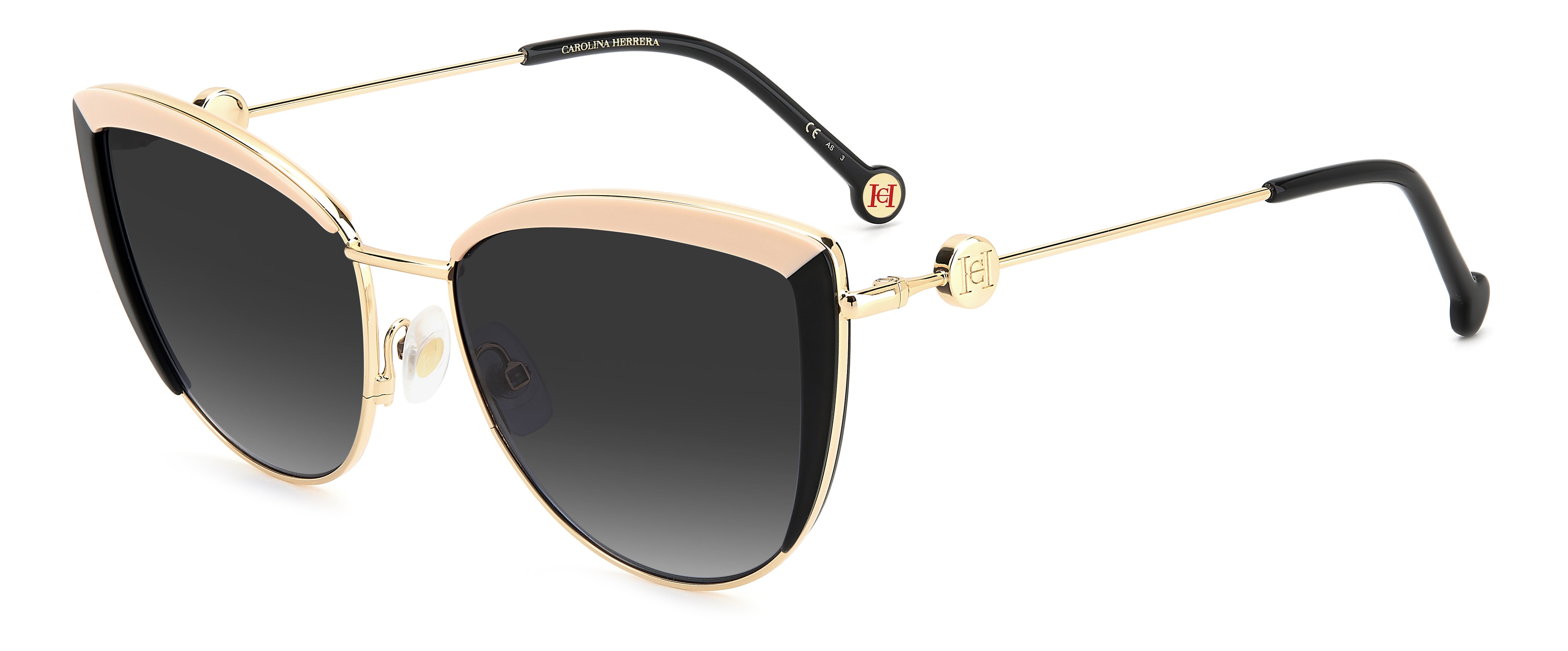 Carolina Herrera HER 0112/S Women's Luxury Sunglasses - UV Protection & Polarized Lenses for Driving, Beach & Outdoor Activities
