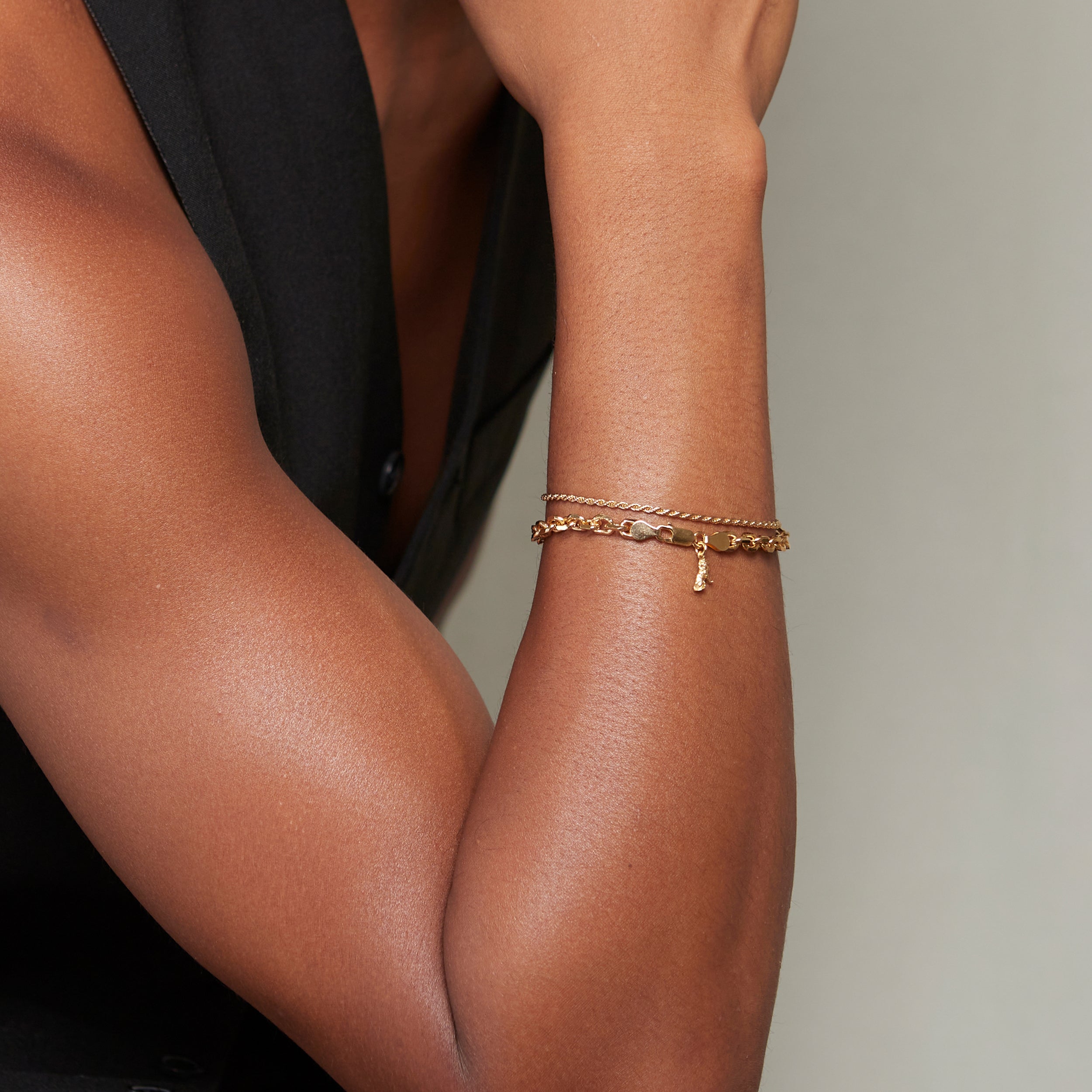 Diamond Cut Gold Bracelet for Men - Elegant Stackable Jewelry for Gifts, Weddings & Special Occasions