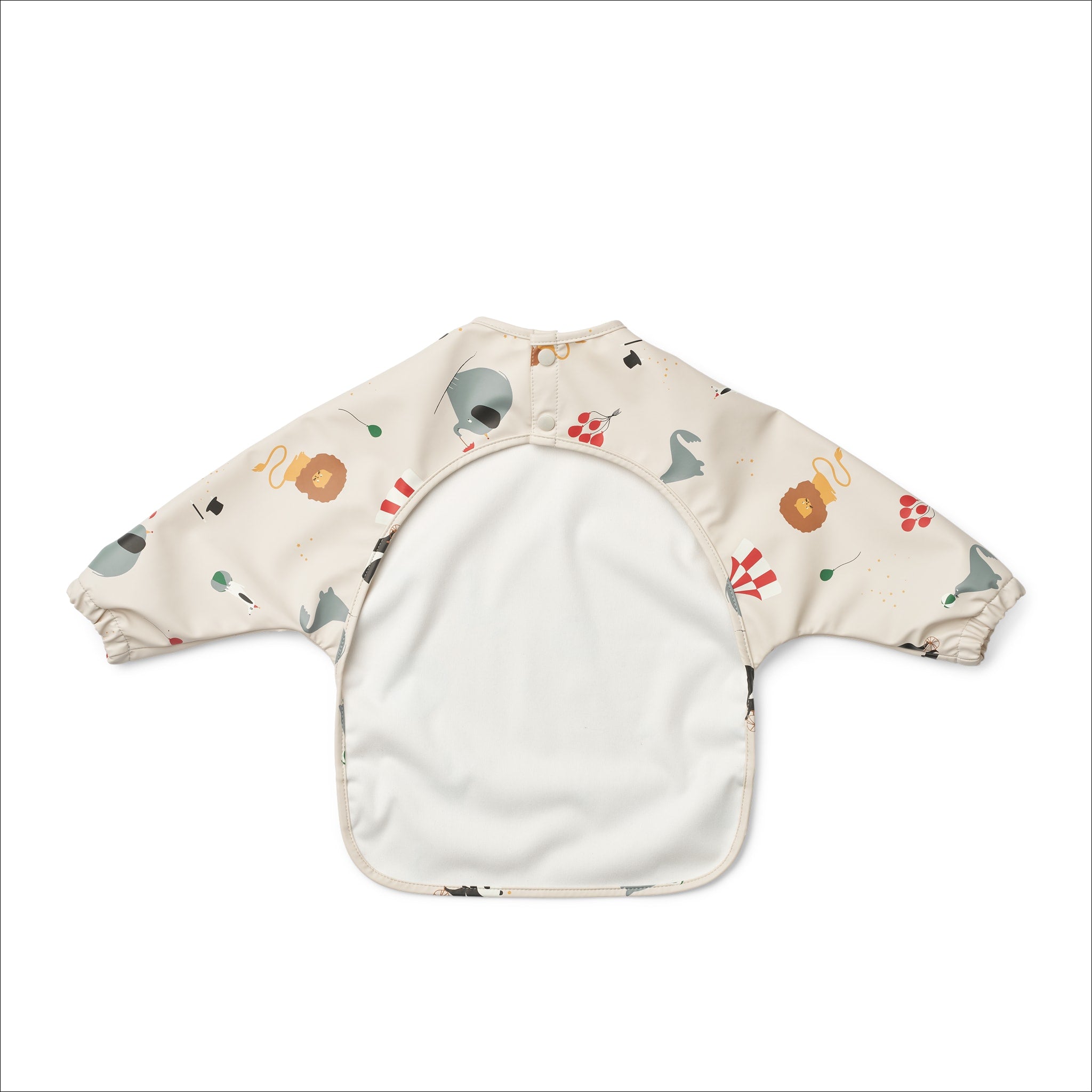 LIEWOOD Merle Printed Cape Bib for Babies - Soft & Stylish Circus/Sandy Design - Perfect for Playtime, Photo Shoots & Special Occasions