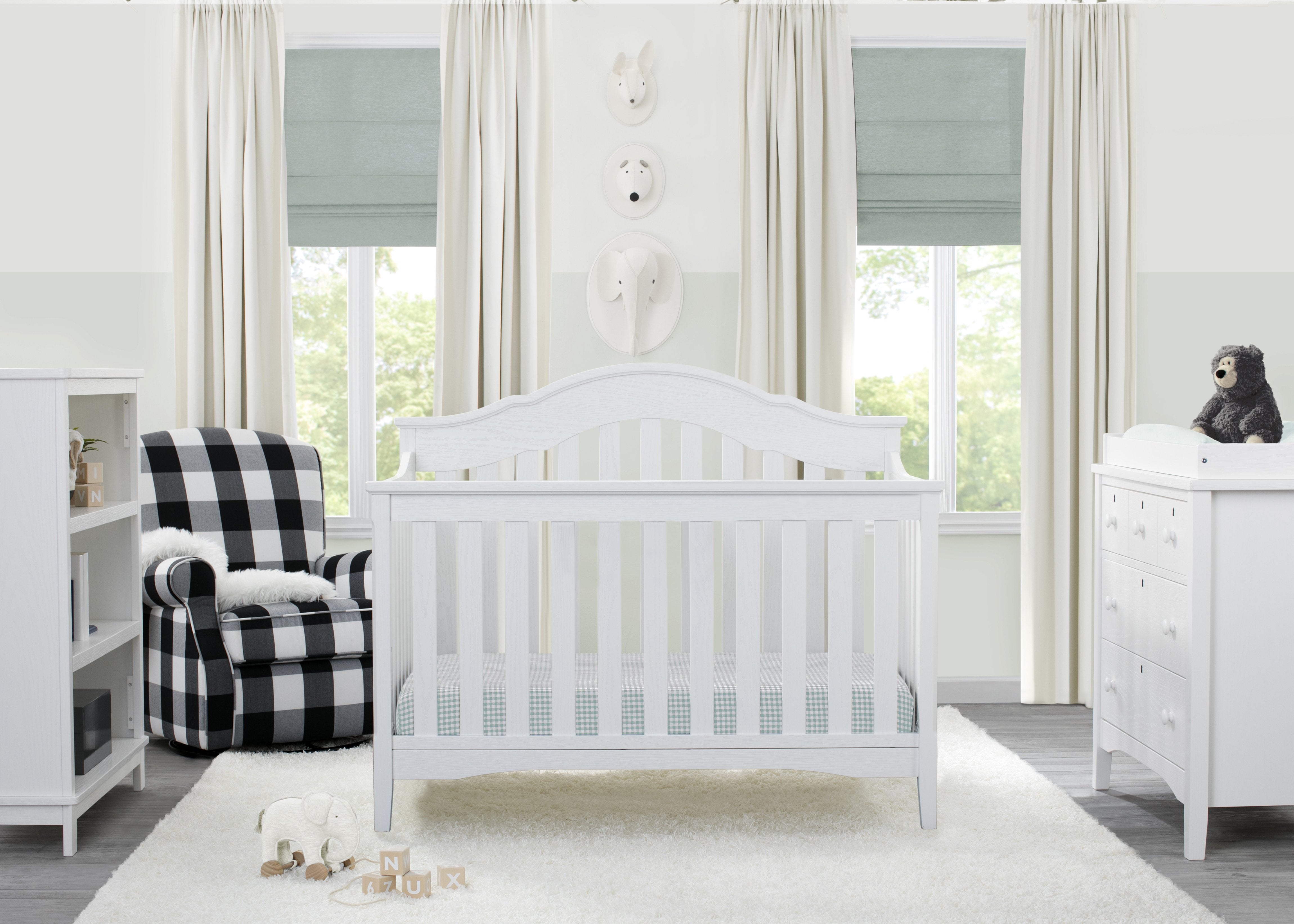 Farmhouse Style 3-Drawer Dresser with Changing Top - Nursery Storage Solution for Baby Essentials & Bedroom Organization