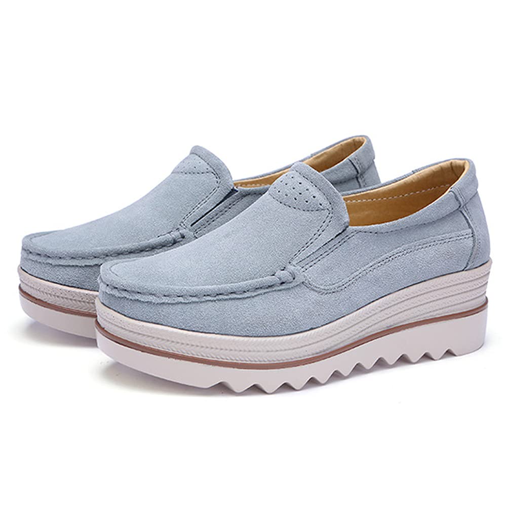 Ruiatoo Women's Slip-On Loafers - Comfortable Thick Soft Platform Shoes for Business Casual & Walking | Office Work, Daily Commute, Travel & Leisure Outfits