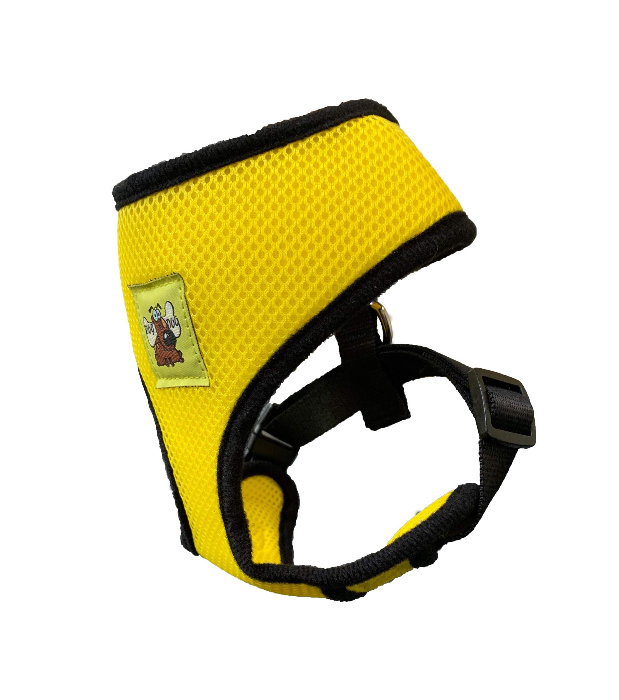 No Pull No Choke Adjustable Dog Harness - Reflective Breathable Pet Vest with Front Clip for Small Medium Large Dogs (Small, Yellow) - Perfect for Walking, Training & Outdoor Adventures