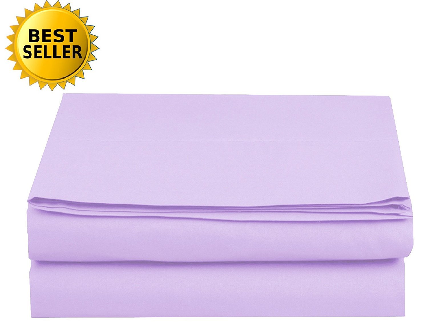 Premium 1500 Thread Count Queen Size Fitted Sheet - Wrinkle-Free Hotel Quality Luxury Bedding, Lilac Purple - Perfect for Master Bedroom, Guest Room & Airbnb Stays