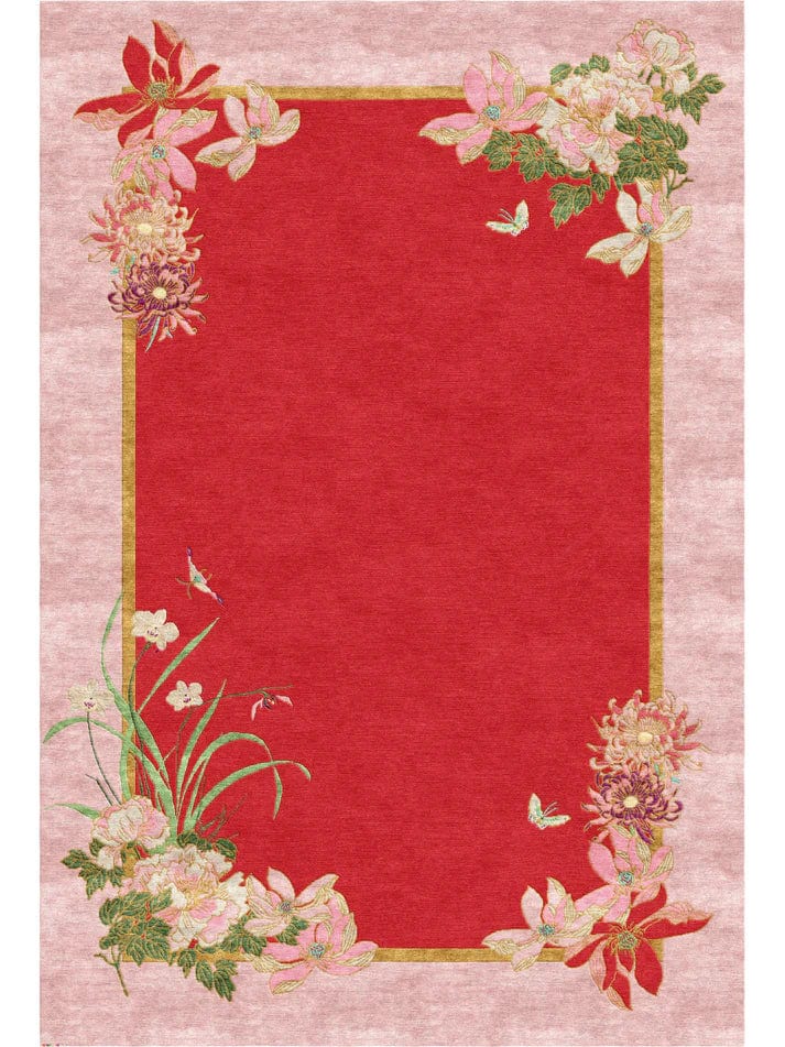 Hand Tufted Boho Rug - Peace Love & Joy Design - Soft & Durable - Perfect for Living Room, Bedroom, Nursery Decor - PRE ORDER