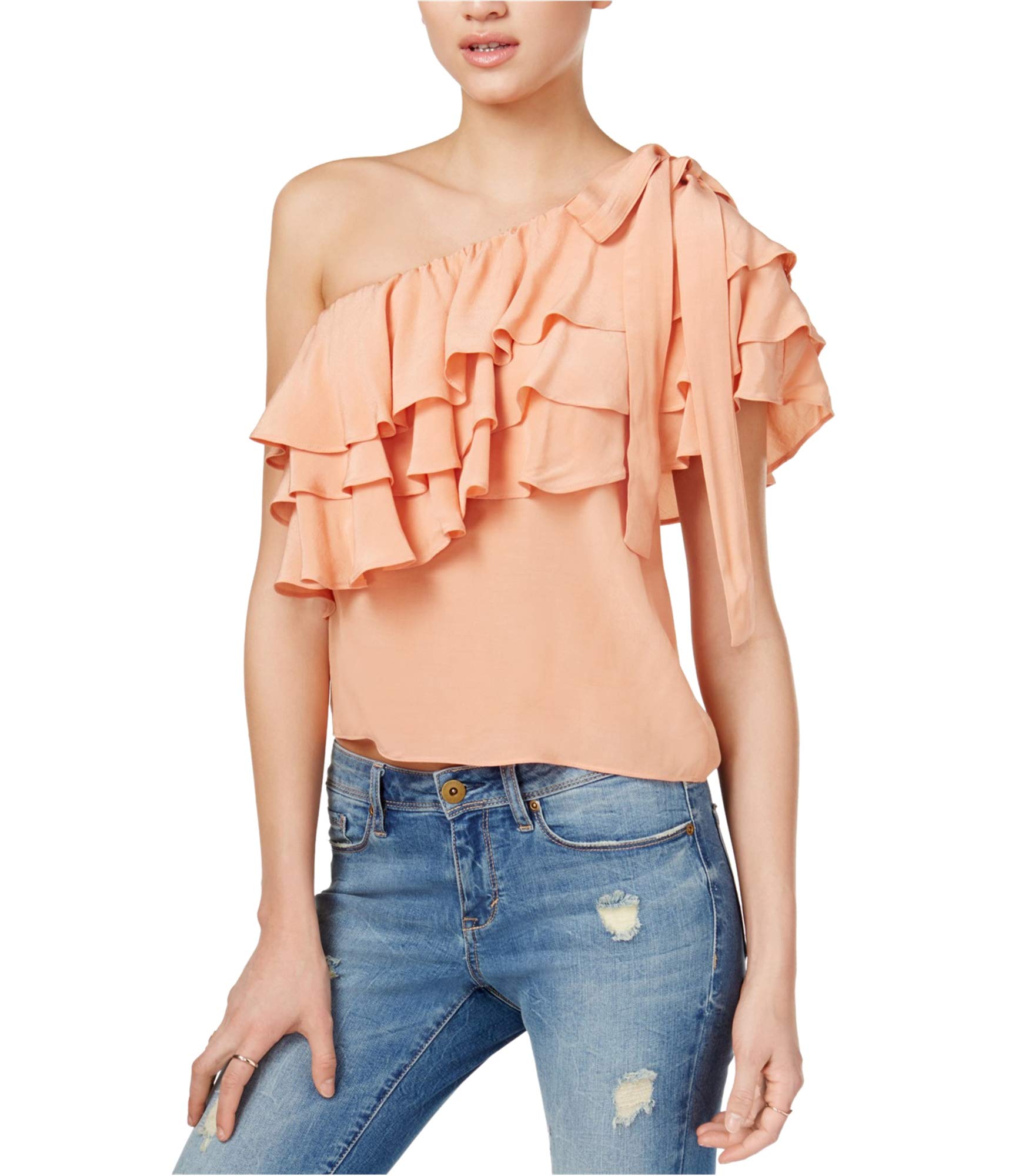 Endless Rose Women's Ruffled Knit Blouse - Elegant Long Sleeve Tops for Work, Date Night & Casual Outfits | Soft Comfortable Blouse for Fall & Winter Fashion