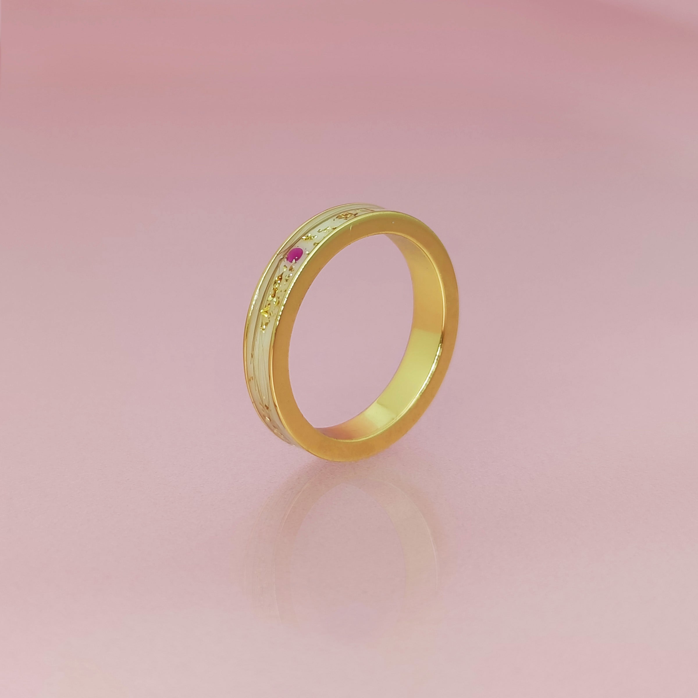 Eternal Bond Solid Gold Men's Ring 4mm Width - Perfect for Engraving Baby Hair & Breastmilk Keepsakes - Ideal for Fathers, New Dads & Cherished Memories