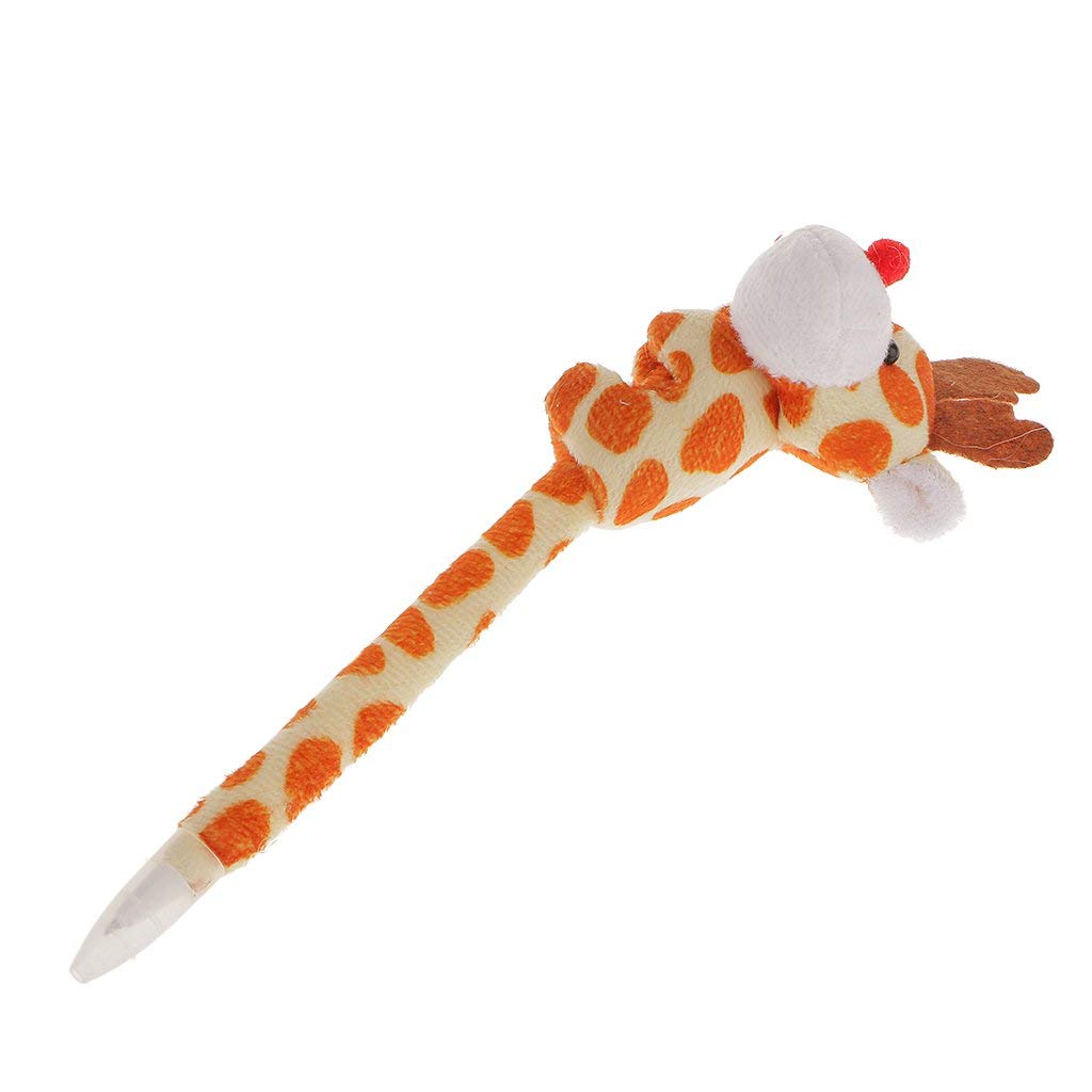 12pcs Cute Animal Plush Ballpoint Pens - Cartoon Fluffy Writing Pens for Kids, Office & School Supplies - Perfect Gift for Students, Teachers & Animal Lovers (Fun Desk Accessories for Work & Study)