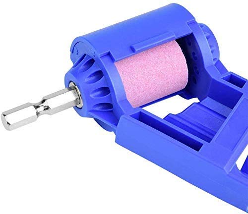 Premium T30 Drill Bit Sharpener - Portable Diamond Drill Bit Grinding Tool for High Hardness Metal Bits | Professional Hand Sharpener for DIY & Construction (Blue) | Perfect for Workshop, Home Repair & Metalworking Projects