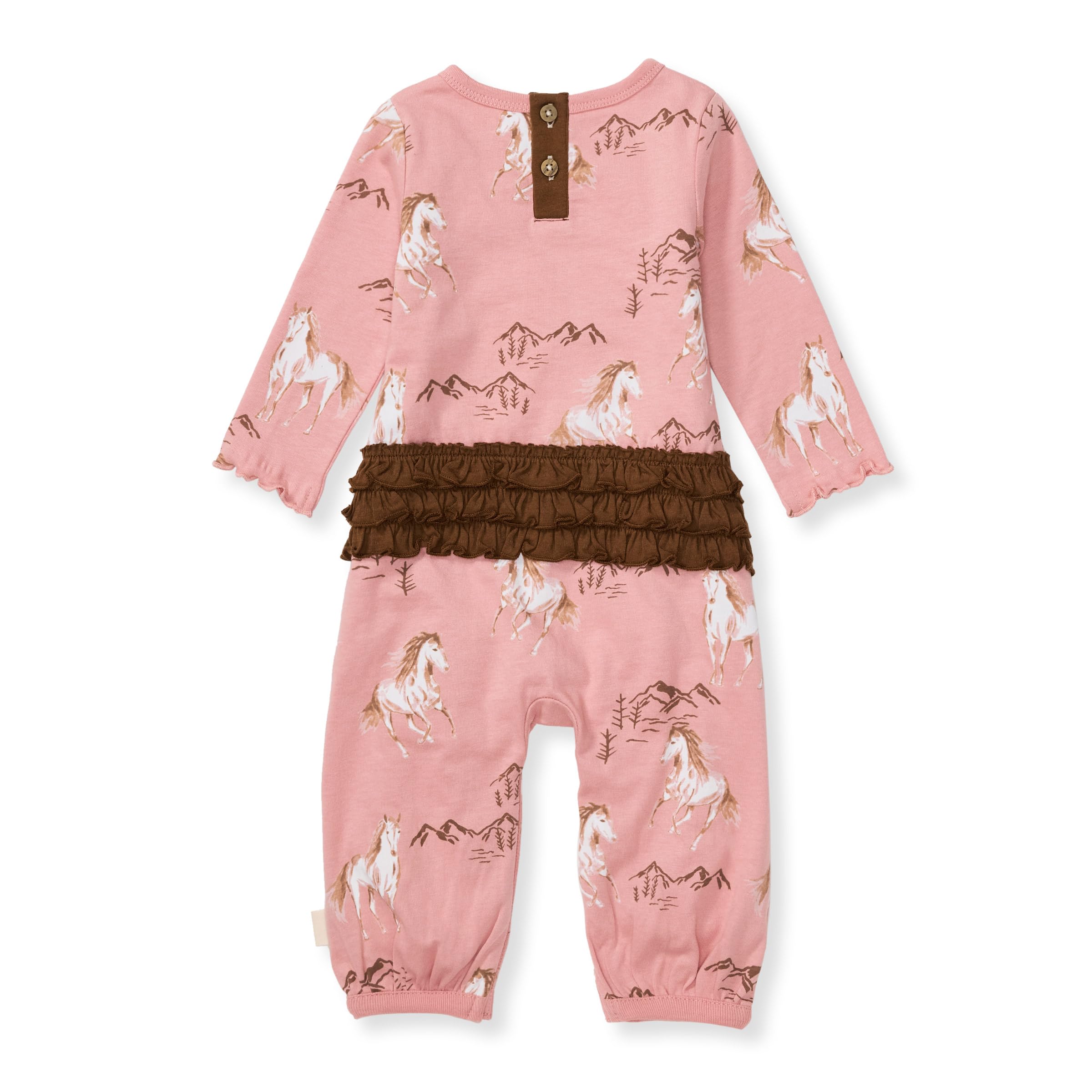 Burt's Bees Baby Girls' Organic Cotton Romper Jumpsuit - Soft & Comfortable Outfit for Playtime, Daycare & Family Outings