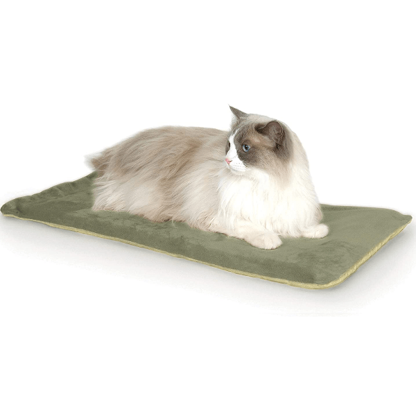 K&H Thermo Kitty Mat - Self-Warming Cat Bed for Indoor Cats, Soft & Cozy Pet Heating Pad, Perfect for Winter & Cold Floors - Ideal for Kittens, Senior Cats & All Breeds (Use in Living Room, Bedroom or Pet Corner)