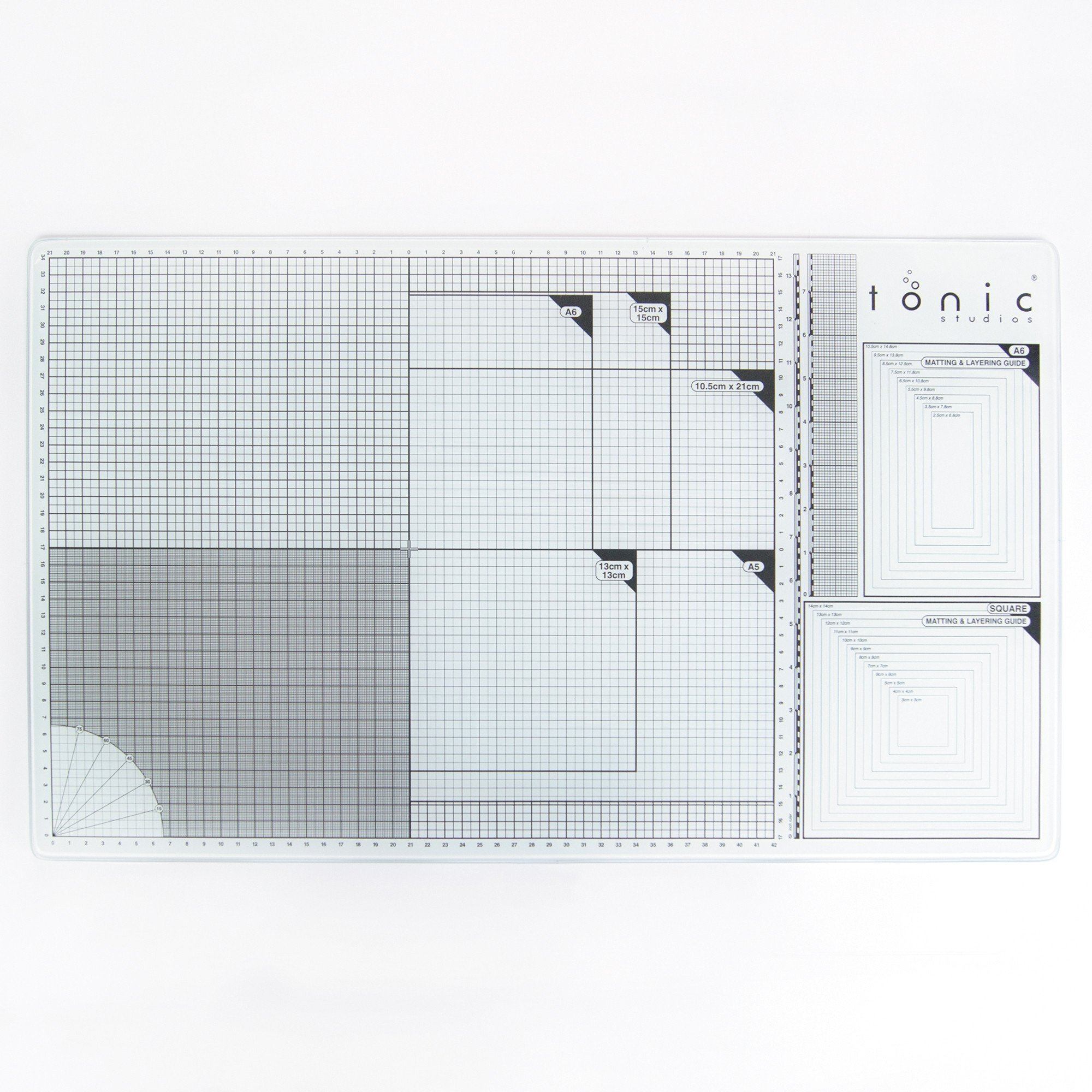 Tonic Studios A3 Glass Cutting Mat 352e - Durable Self-Healing Craft Mat for Scrapbooking, Quilting & Sewing - Perfect for DIY Projects & Crafting Enthusiasts