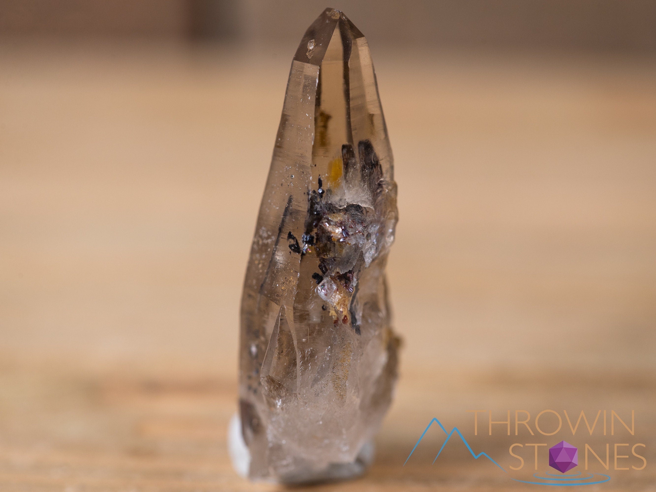 Natural Hiddenite Quartz Raw Crystal with Mica from Tessin - Healing Stone for Home Decor, Housewarming Gift & Spiritual Energy - Perfect for Meditation, Feng Shui & Crystal Collections
