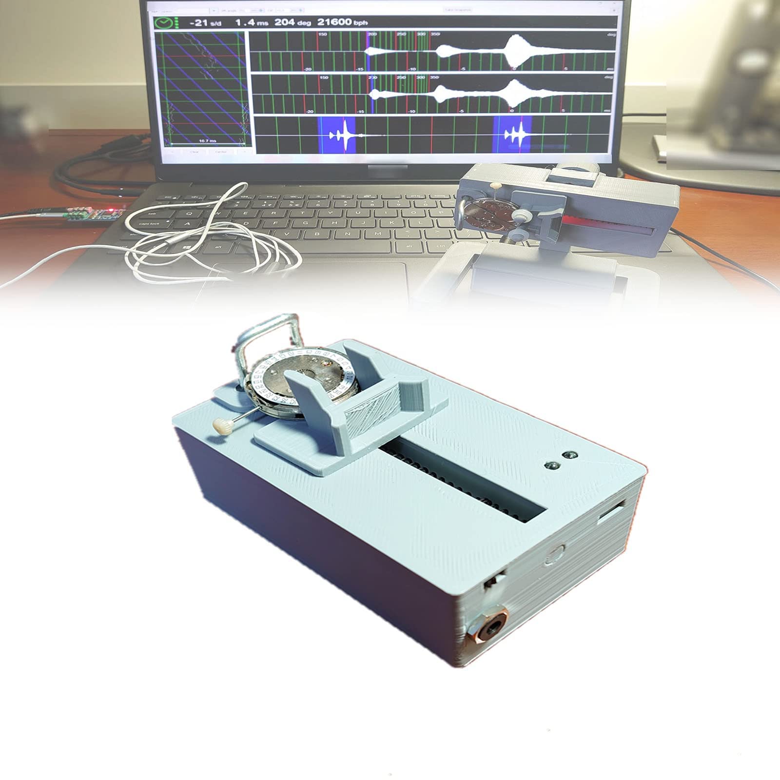 Precision Watch Repair Tool Kit - Electric Timing Machine with Sensor for Calibration | Watchmaker & DIY Use