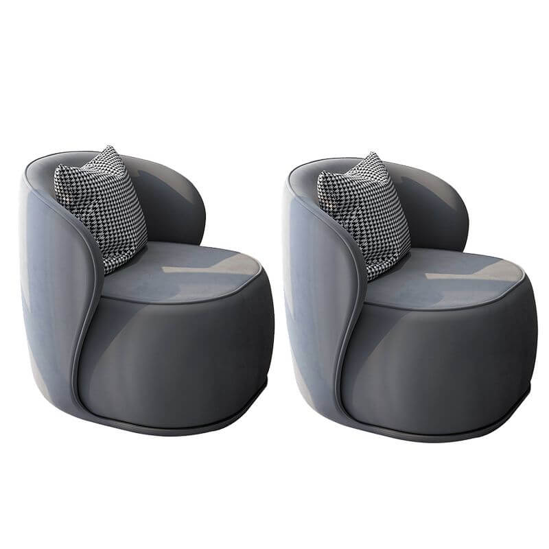 Luxury Velvet Upholstered Armless Chair 31.5