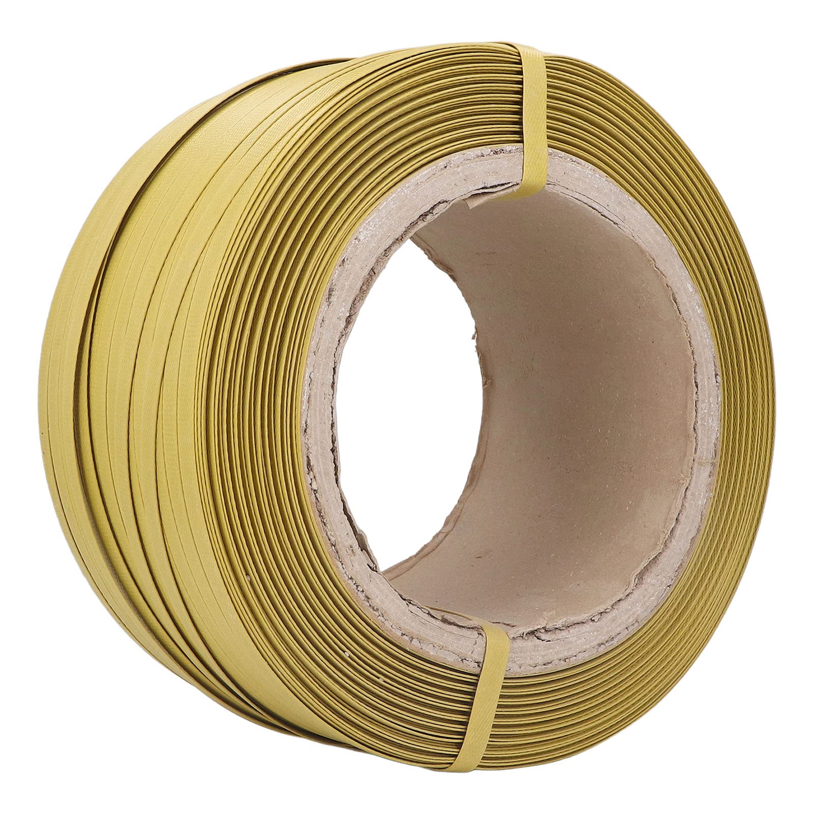 Semi-Automatic Plastic Strapping Belt - 20KG Tensile Strength, Non-Slip Texture for Carton Wrapping (Yellow) | Durable Packaging Solution for Shipping Boxes, Moving Supplies & Warehouse Organization
