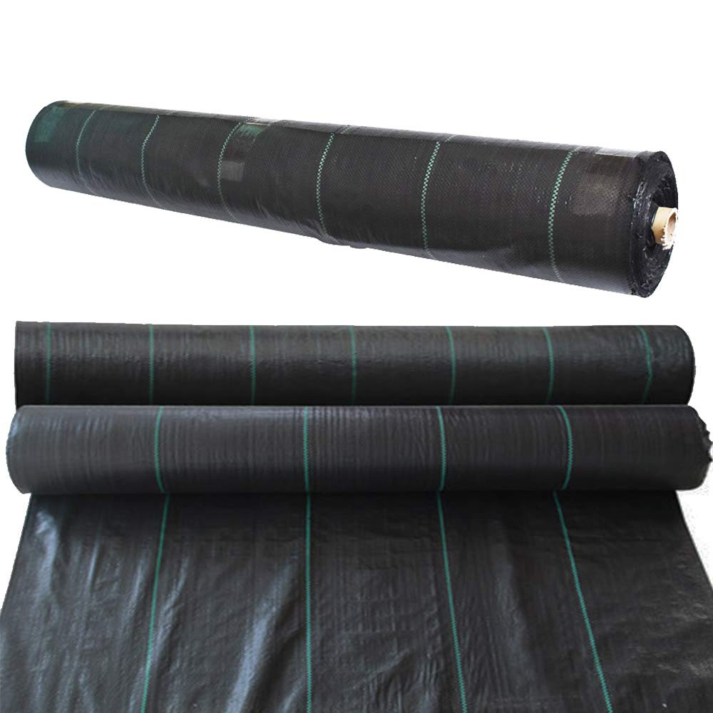 Heavy Duty 6FT x 250FT Polypropylene Woven Weed Barrier Landscape Fabric - Durable Gardening Mat for Flower Beds, Driveways & Outdoor Projects | Blocks Weeds, Improves Drainage | Perfect for Landscaping, Gardening & Ground Cover