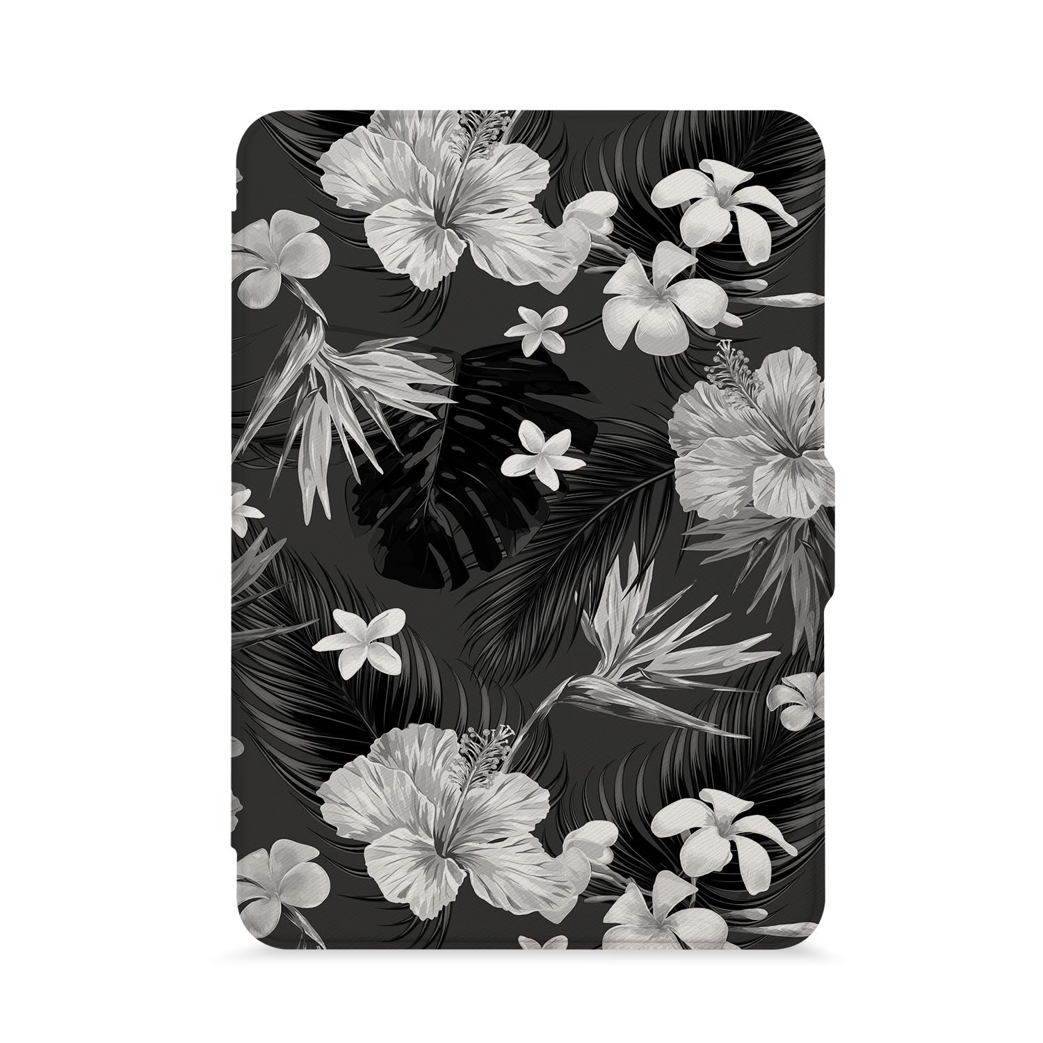Premium Kindle Case with Black Floral Design - Slim Protective Cover for Kindle E-Reader - Perfect for Reading at Home, Travel & Commuting