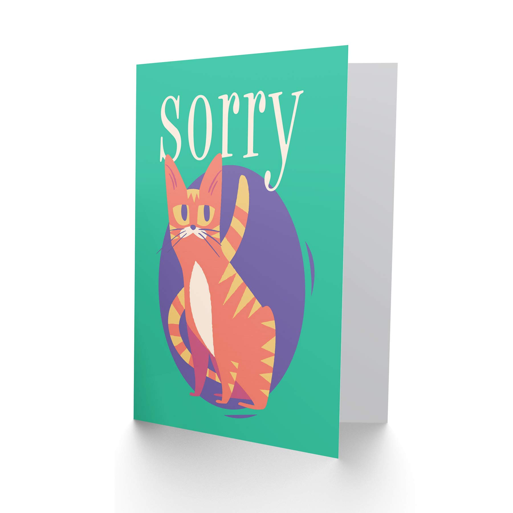 Wee Blue Coo Funny Cat Birthday Greeting Card - Cute Animal Sorry Card for Friends & Family - Perfect for Birthdays, Apologies & Special Occasions