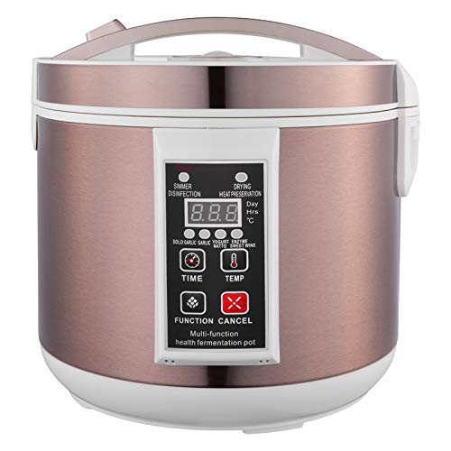 Premium Black Garlic Fermenter & Multi-Functional Smart Pot - Automatic Yogurt Maker, Natto Machine, Kimchi Fermenter & Rice Wine Brewer (6L, 110V) for Healthy Homemade Fermented Foods - Perfect for Keto, Vegan & Probiotic Diets