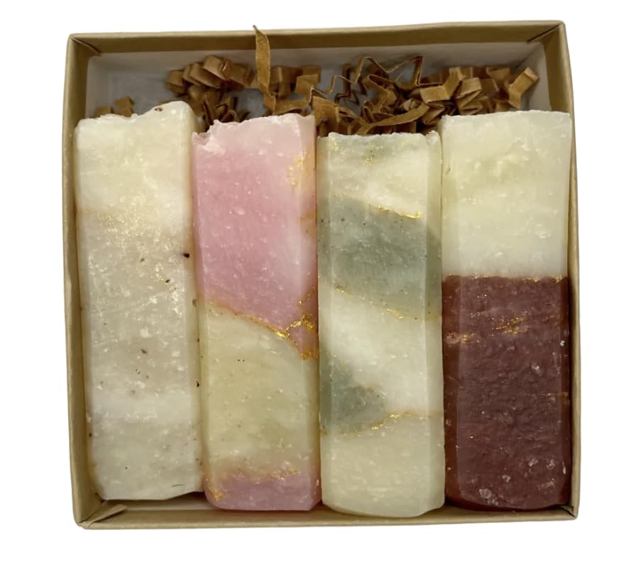 Premium PUA Soap Set for Men - Natural Glycerin Bar Soap Gift Box - Perfect for Skincare, Grooming & Luxury Bathing