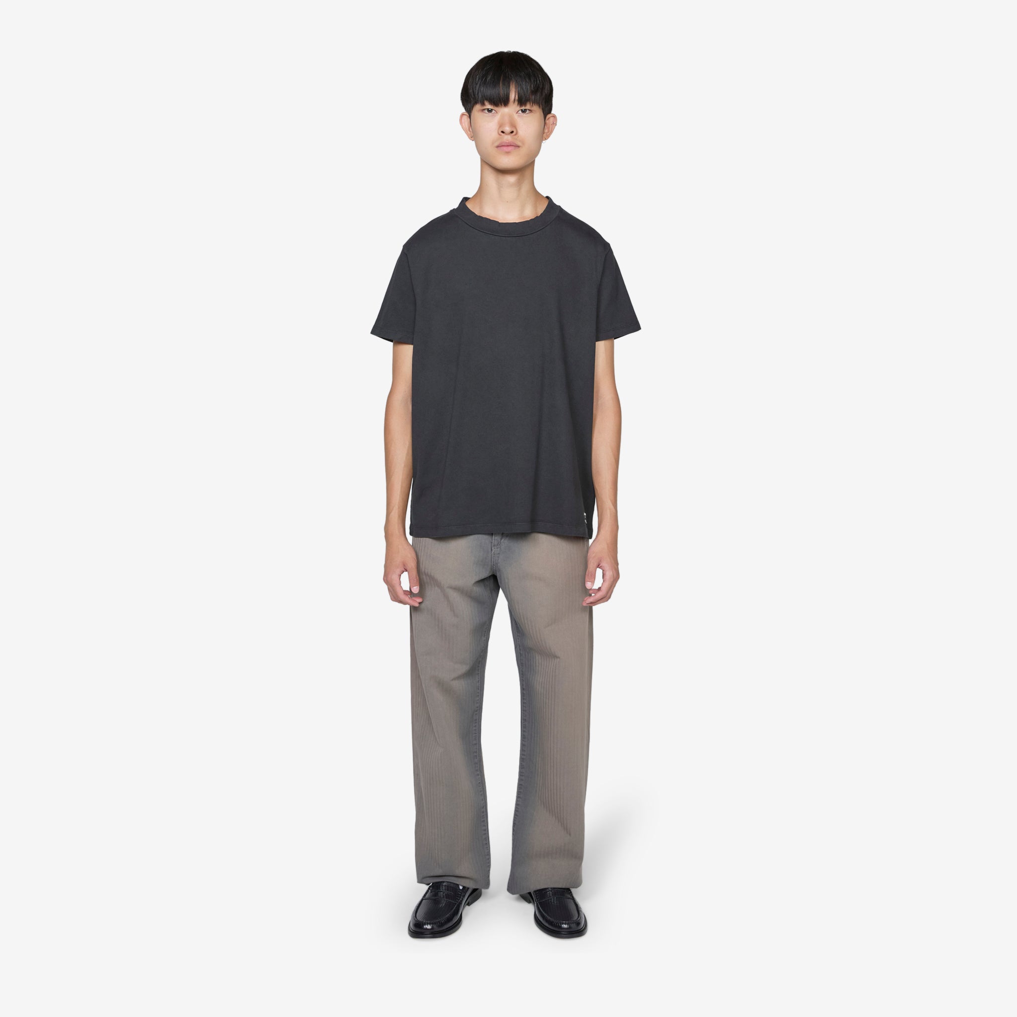 Bliss Washed Black Band Jersey T-Shirt - Soft & Comfortable Cotton Tee for Casual Wear, Street Style & Everyday Outfits
