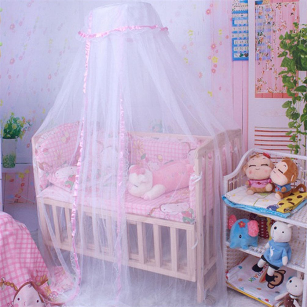 Floralby Mosquito Net for Baby Crib - Breathable Translucent Canopy Bed Netting with Hanging Hook, Nursery Room Decor for Girls & Boys (Perfect for Nursery, Bedroom, and Outdoor Protection)