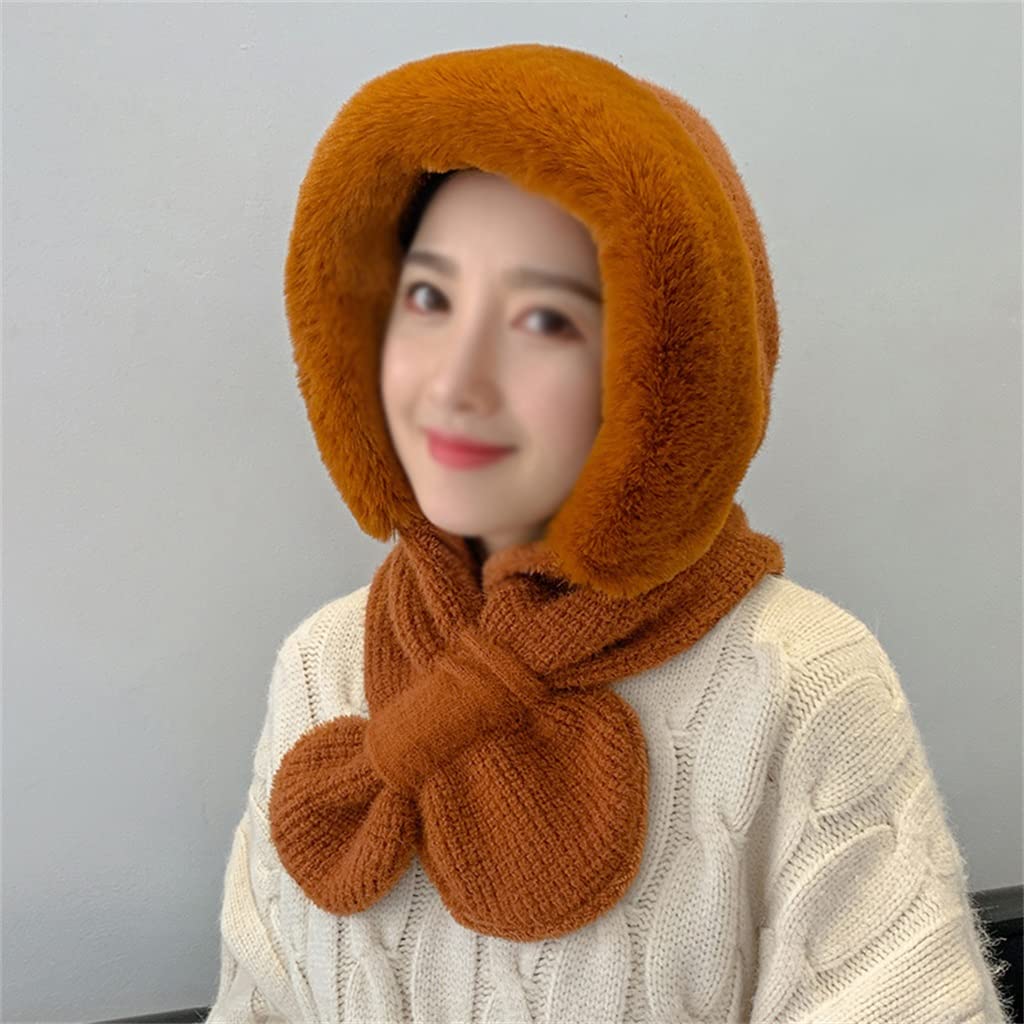 Korean Style Plush Lei Feng Hat for Women - Winter Warm Fleece Ear Flap Beanie with Bib - One Size Fits Most (Color A) | Perfect for Cold Weather, Outdoor Activities & Casual Winter Fashion