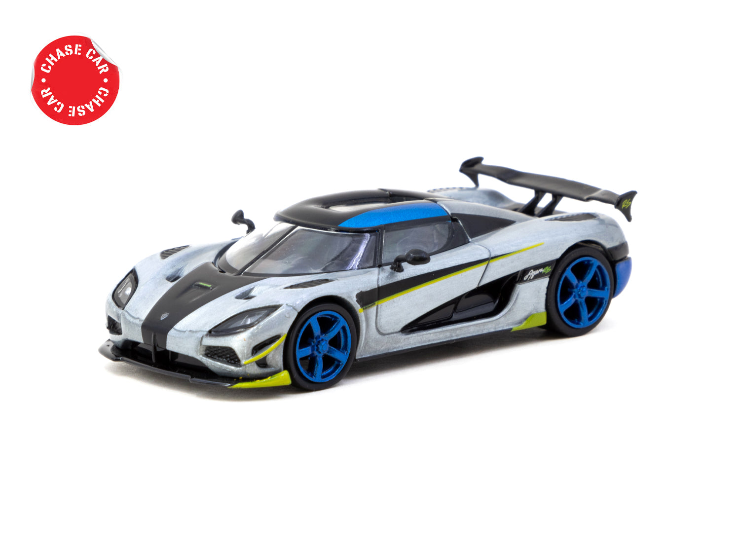 Tarmac Works 1/64 Scale Koenigsegg Agera RS Diecast Model Car - Blue Metallic & Black (TWOC Members Exclusive) | Collectible Miniature Vehicle for Display & Racing Enthusiasts