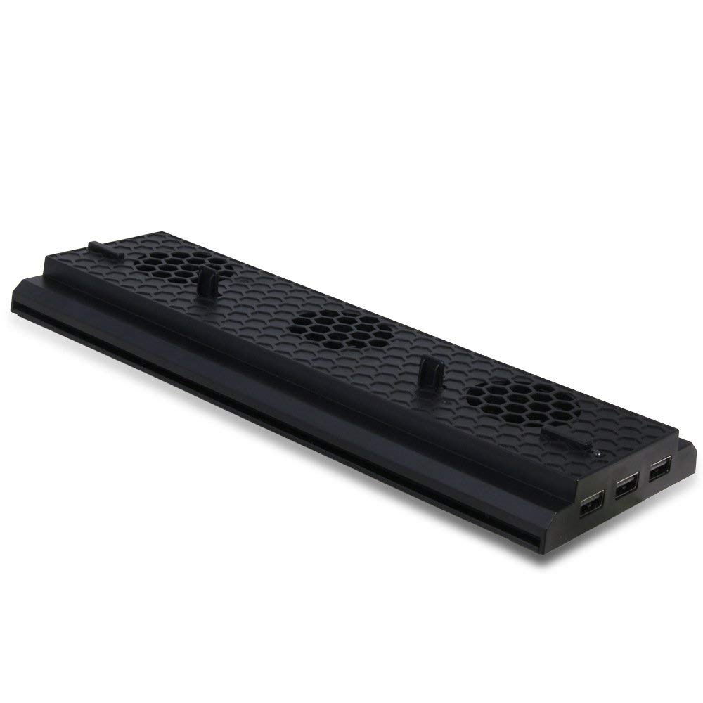 OSTENT 3 Cooling Fans with USB Ports - Vertical Stand for Xbox One X Console - Prevent Overheating for Extended Gaming Sessions