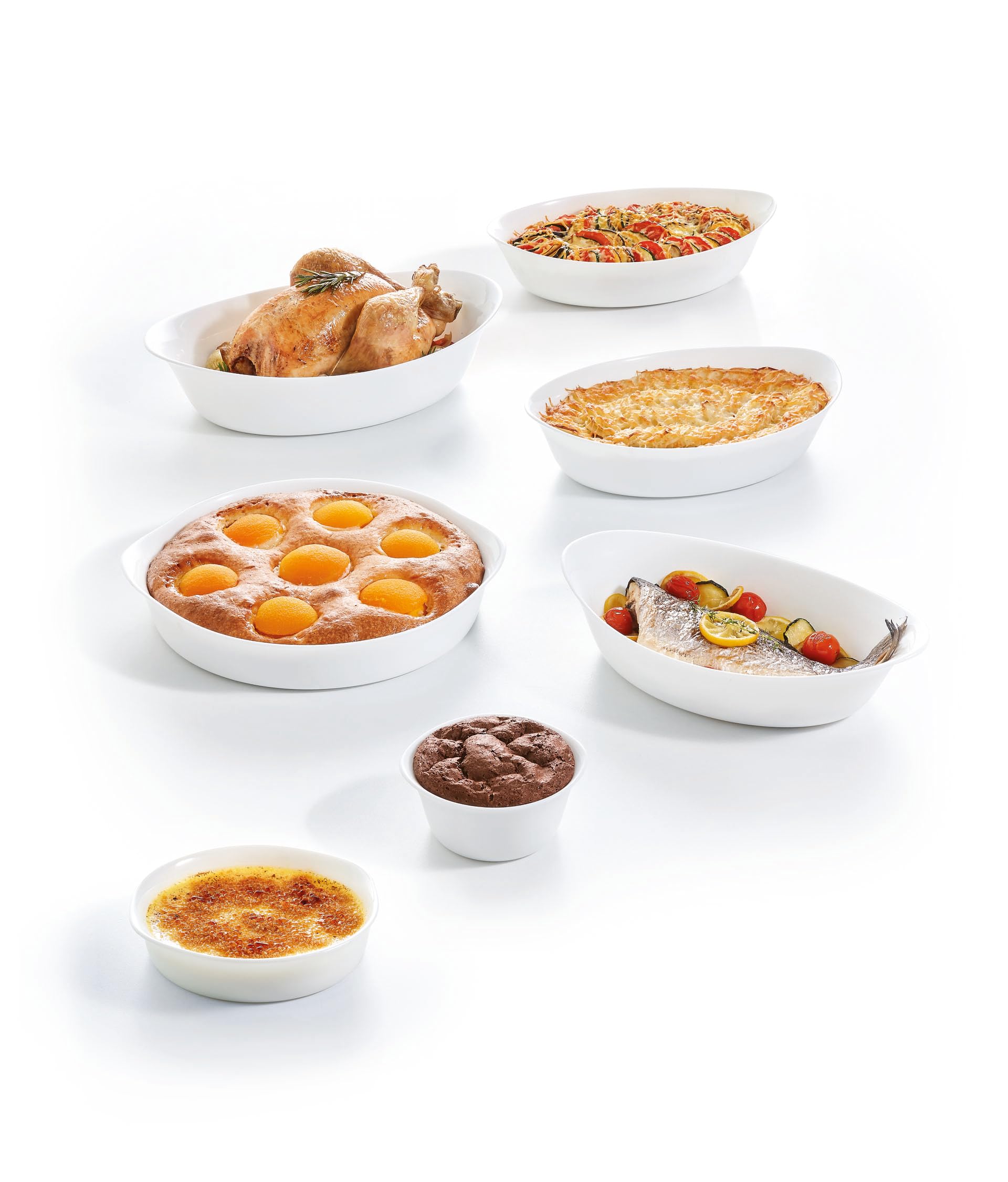 Luminarc Smart Cuisine Oven-Safe Baking Dish Set - Durable Glass Cookware for Baking, Roasting & Serving - Perfect for Casseroles, Lasagna, and Family Dinners