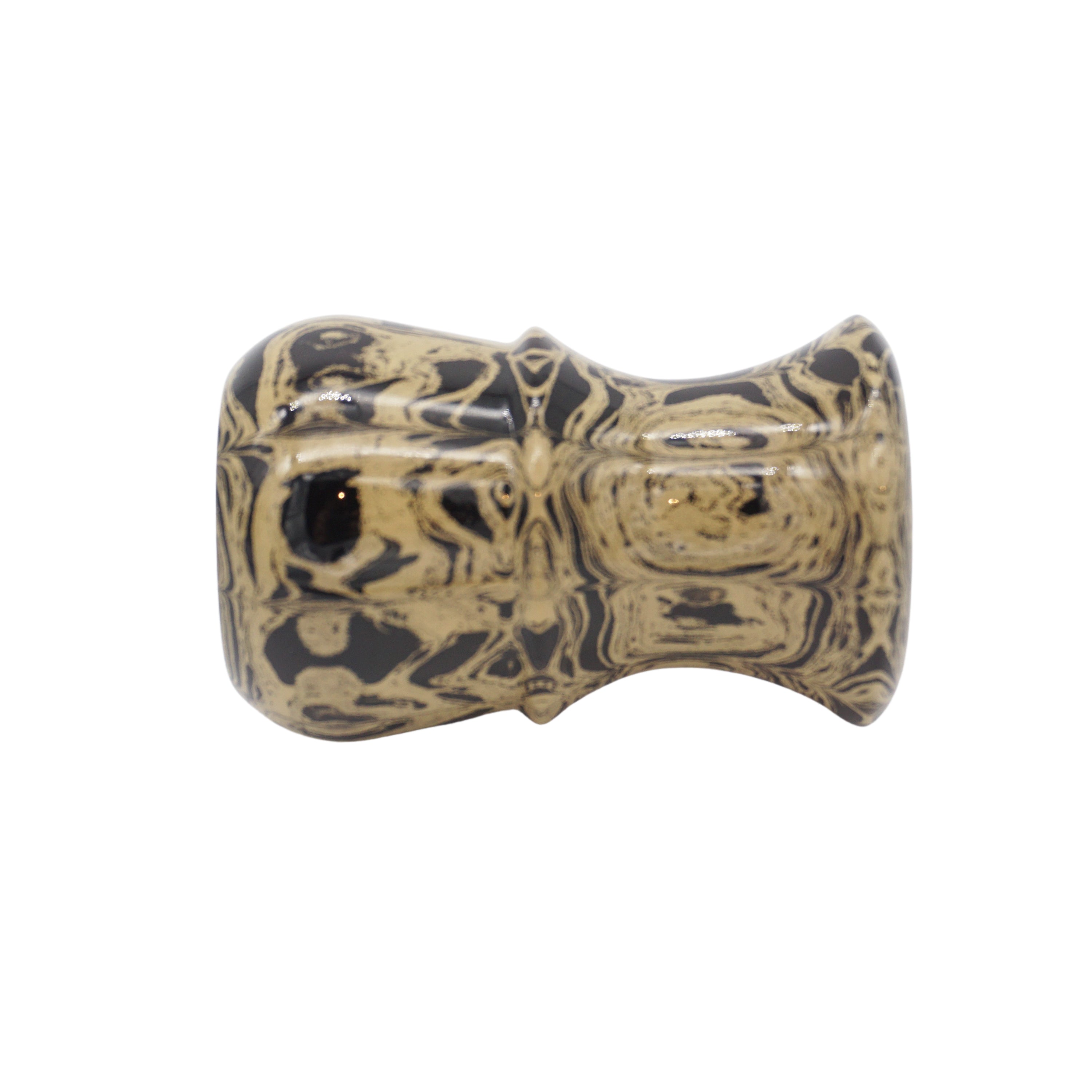 Premium Sand Ebonite Handmade Shaving Brush Handle - Compatible with 24mm & 26mm Knots - Perfect for Wet Shaving, Grooming Kits & Luxury Bathroom Accessories