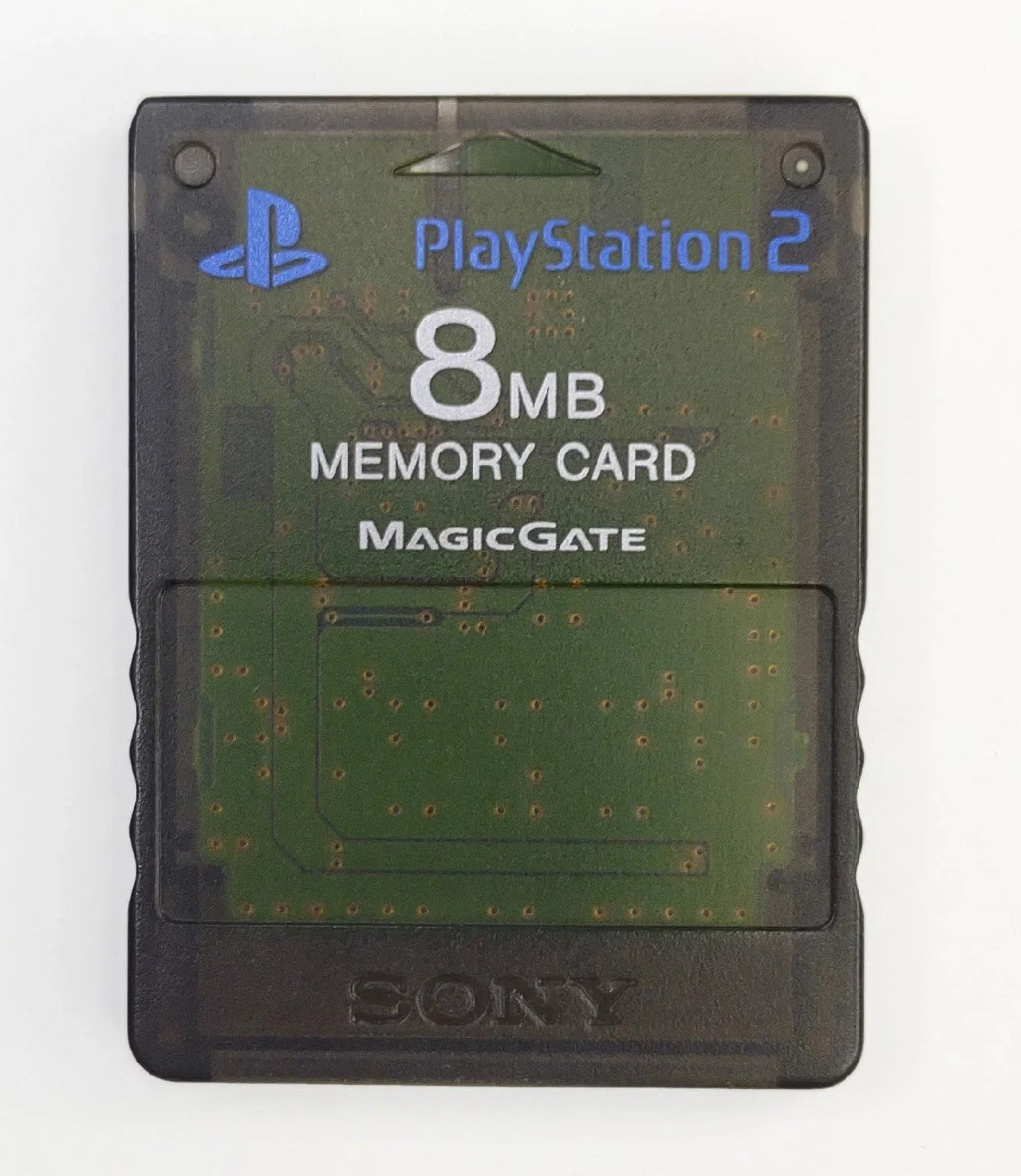 Original PlayStation 2 8MB Memory Card (PS2) - Smoke Black - Save Game Data - Compatible with All PS2 Consoles - Perfect for Gaming, Backup & Storage