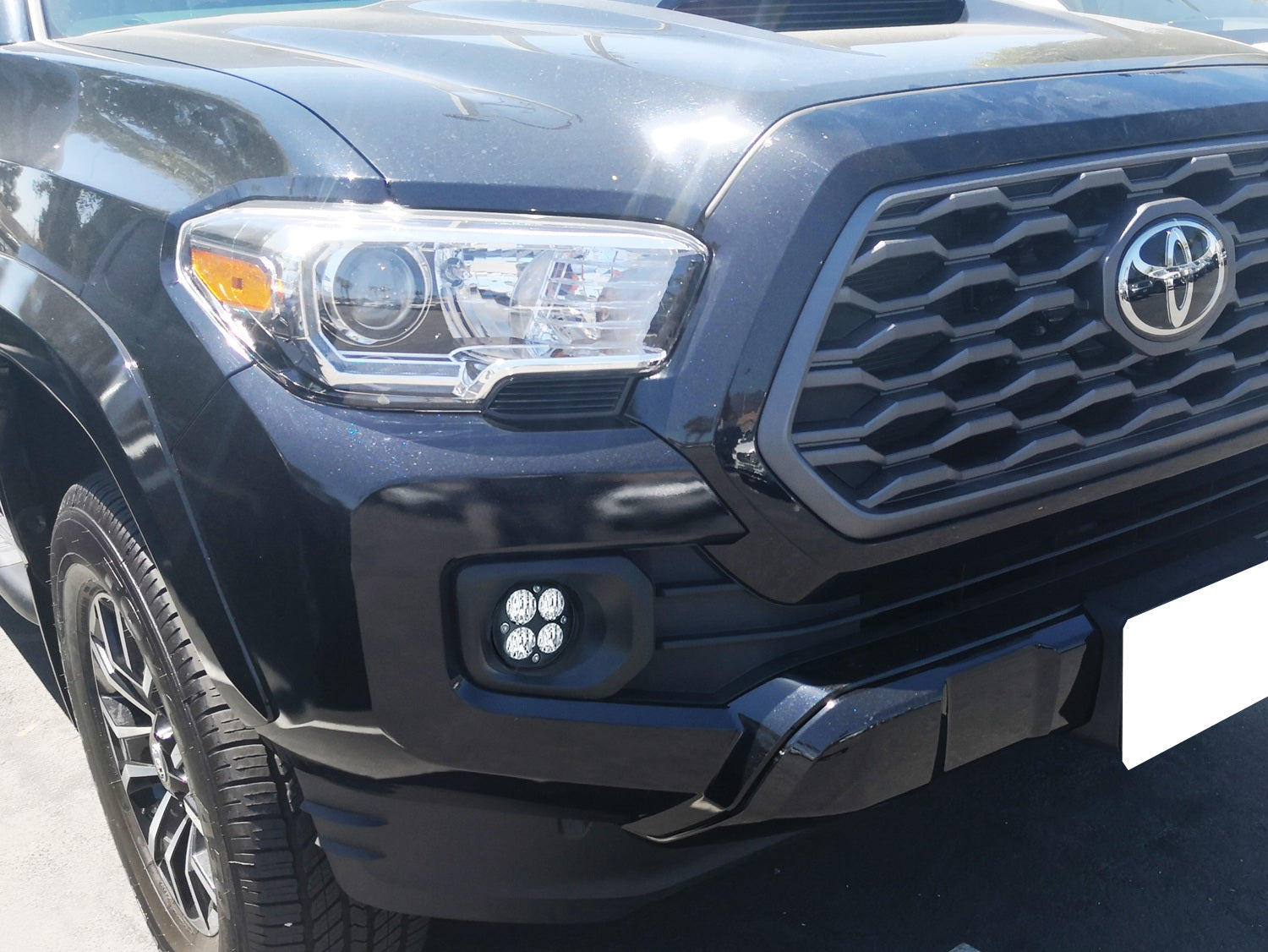 2016-2023 Toyota Tacoma LED Fog Lights Kit - White Wide Angle SAE Flood Beam with Clear Lens for Enhanced Visibility in Rain, Fog & Off-Road Driving
